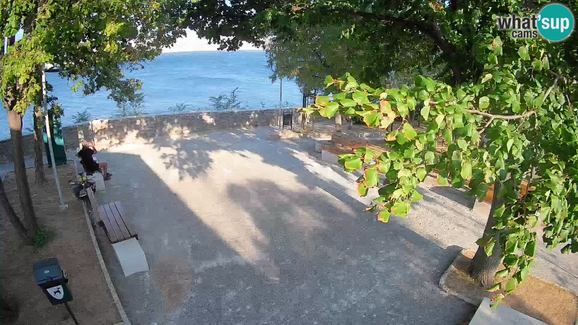 Senj Live Cam – Writers’ Park and the Velebit Channel