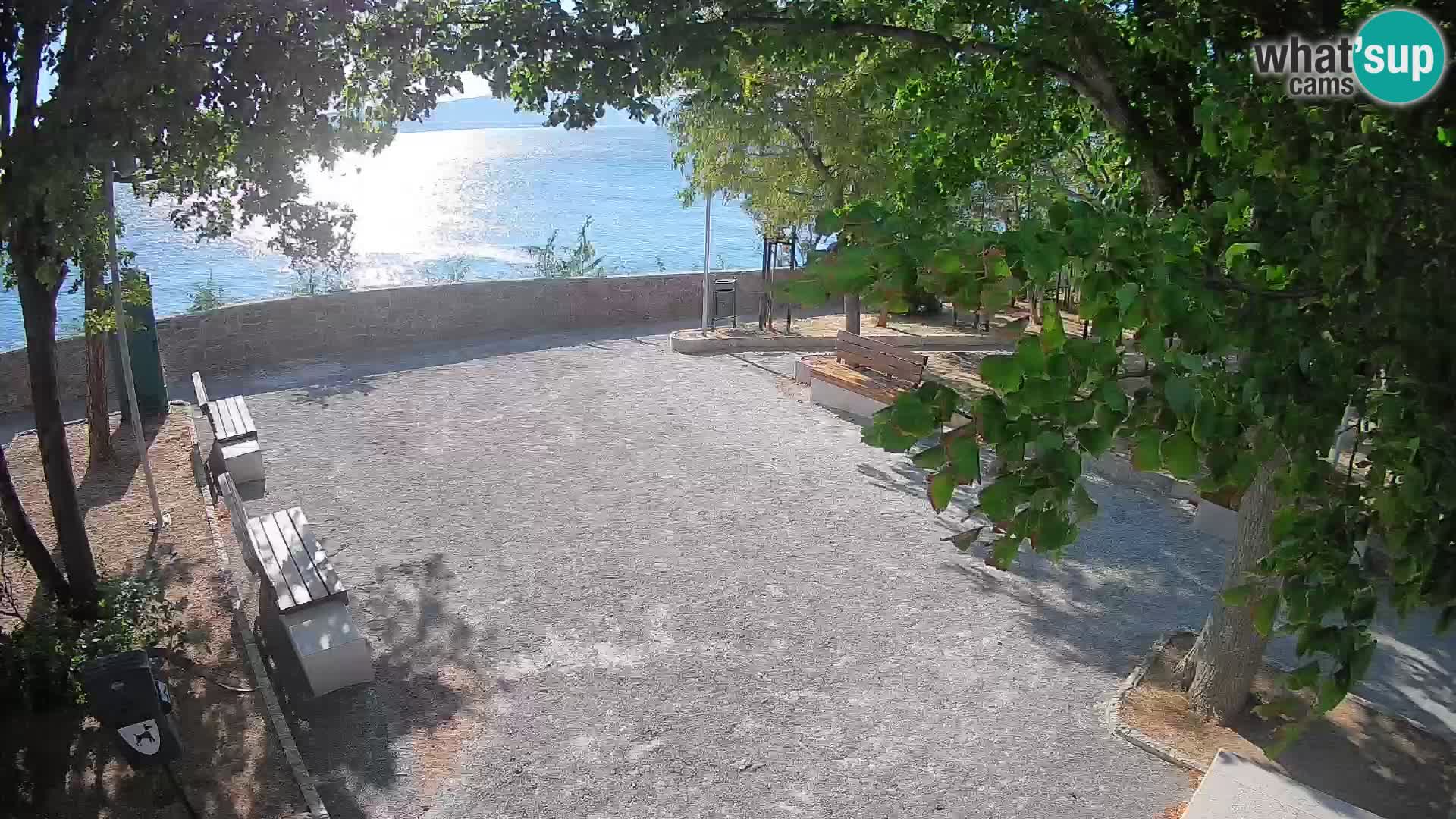 Senj Live Cam – Writers’ Park and the Velebit Channel