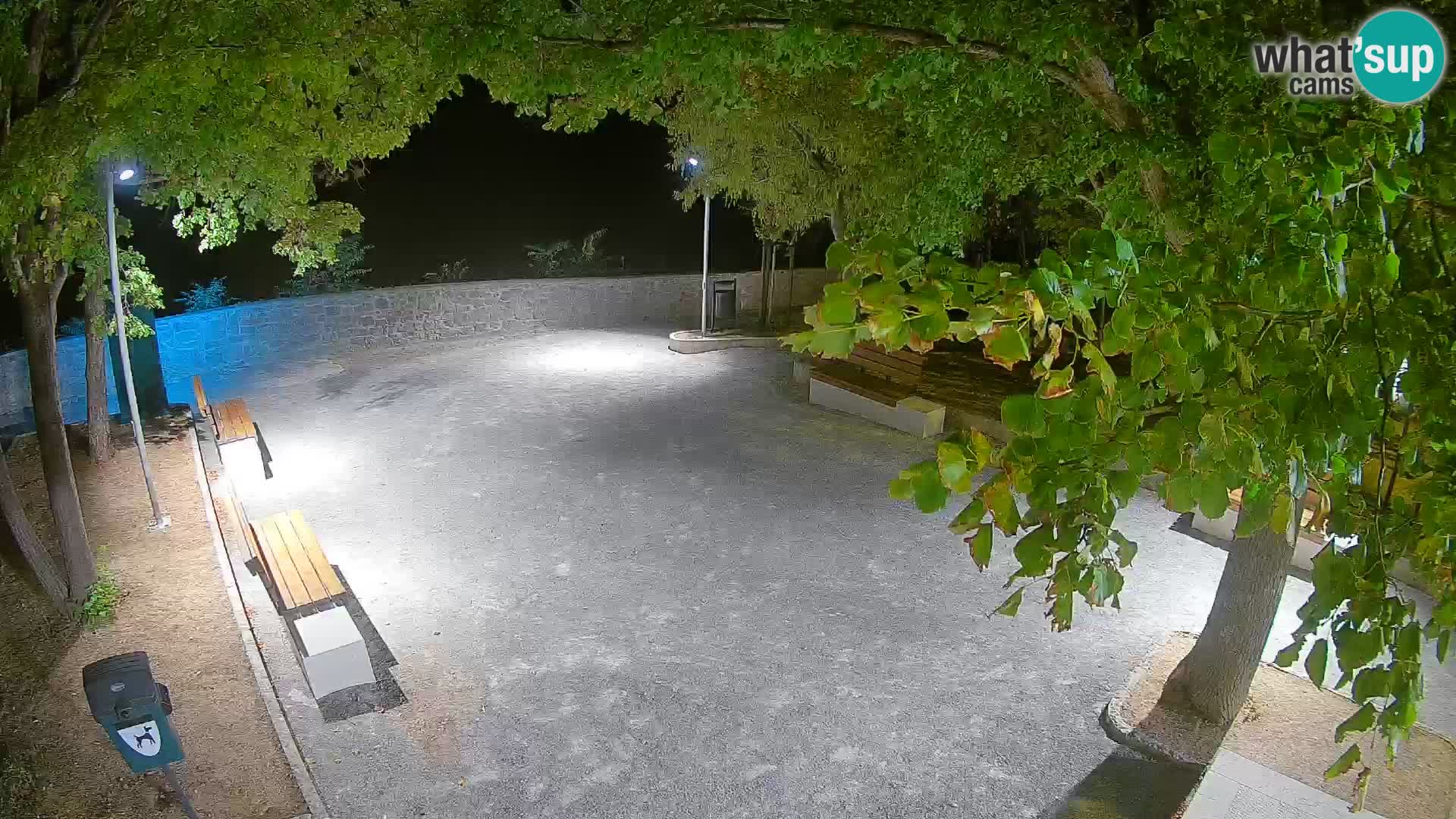 Senj Live Cam – Writers’ Park and the Velebit Channel