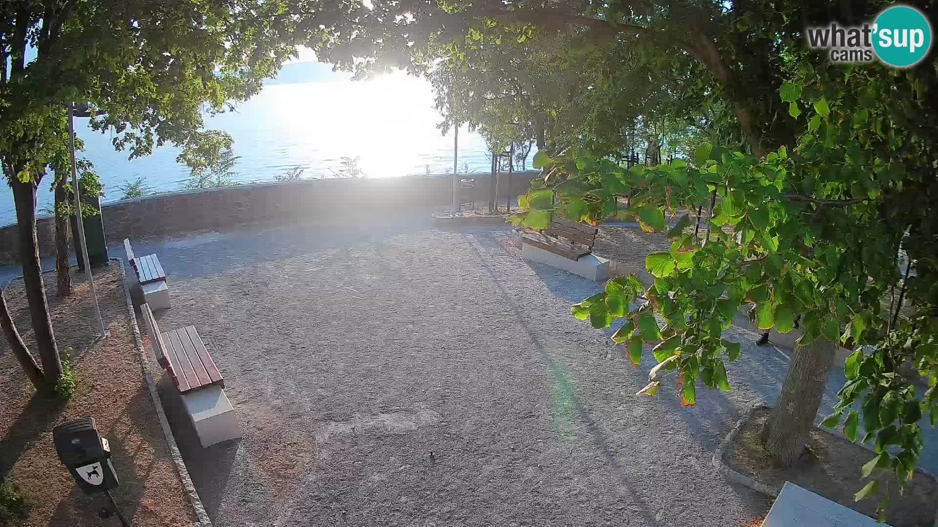 Senj Live Cam – Writers’ Park and the Velebit Channel