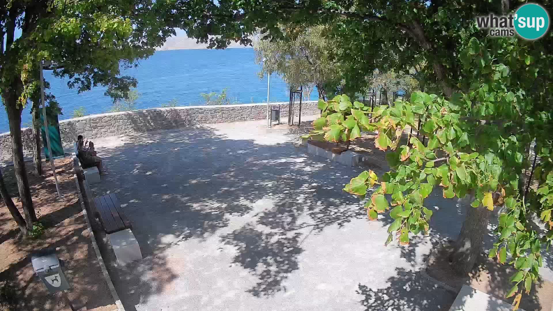Senj Live Cam – Writers’ Park and the Velebit Channel