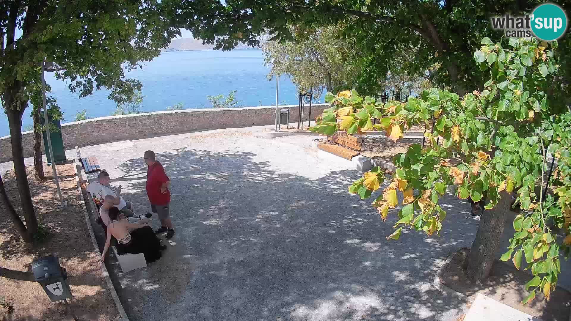 Senj Live Cam – Writers’ Park and the Velebit Channel