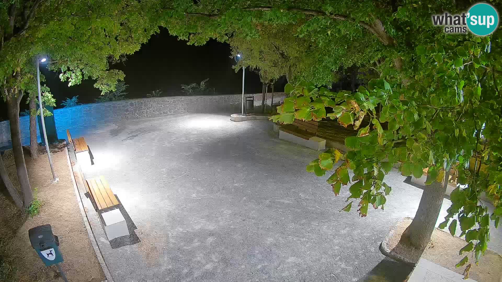 Senj Live Cam – Writers’ Park and the Velebit Channel