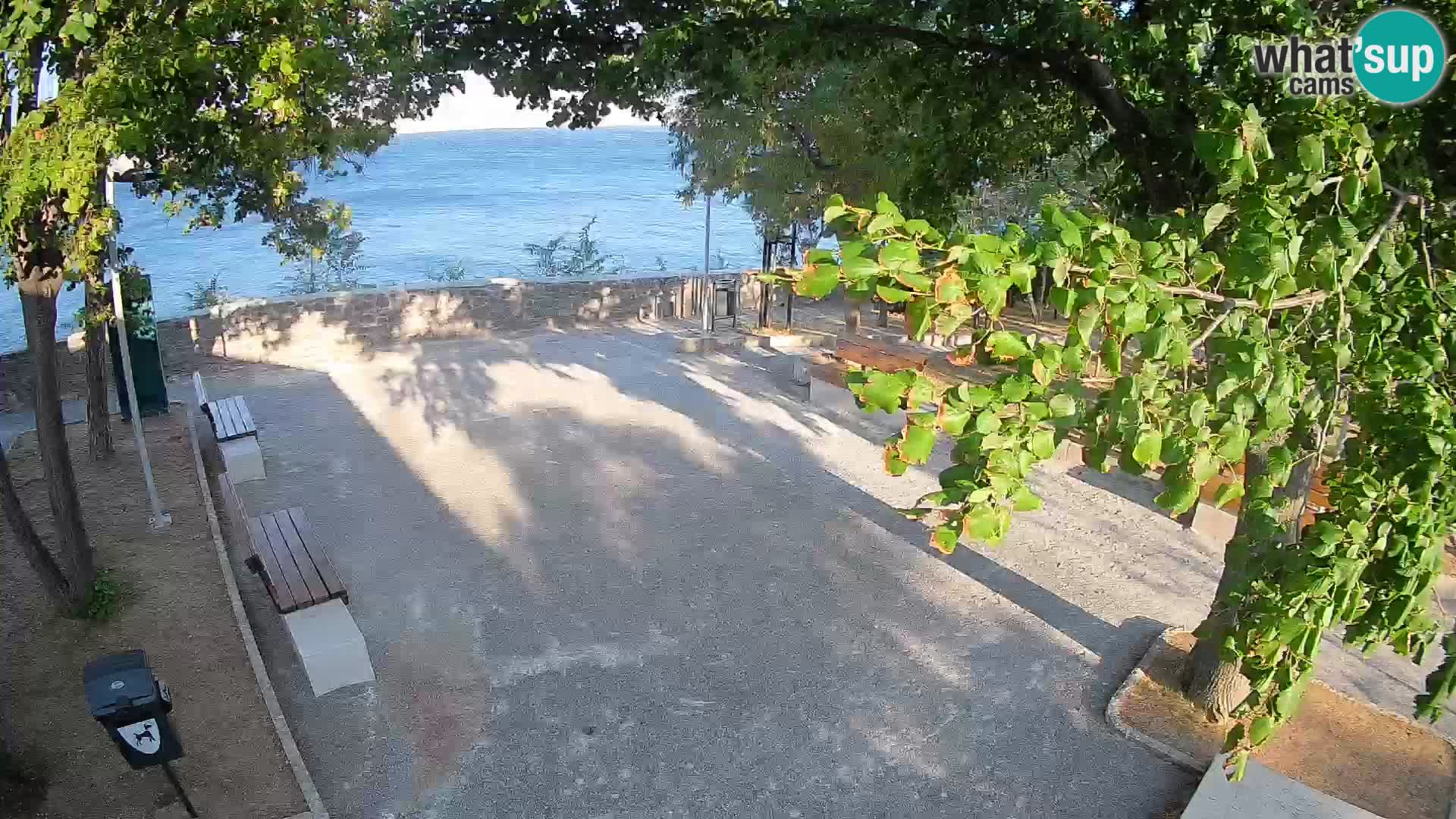 Senj Live Cam – Writers’ Park and the Velebit Channel