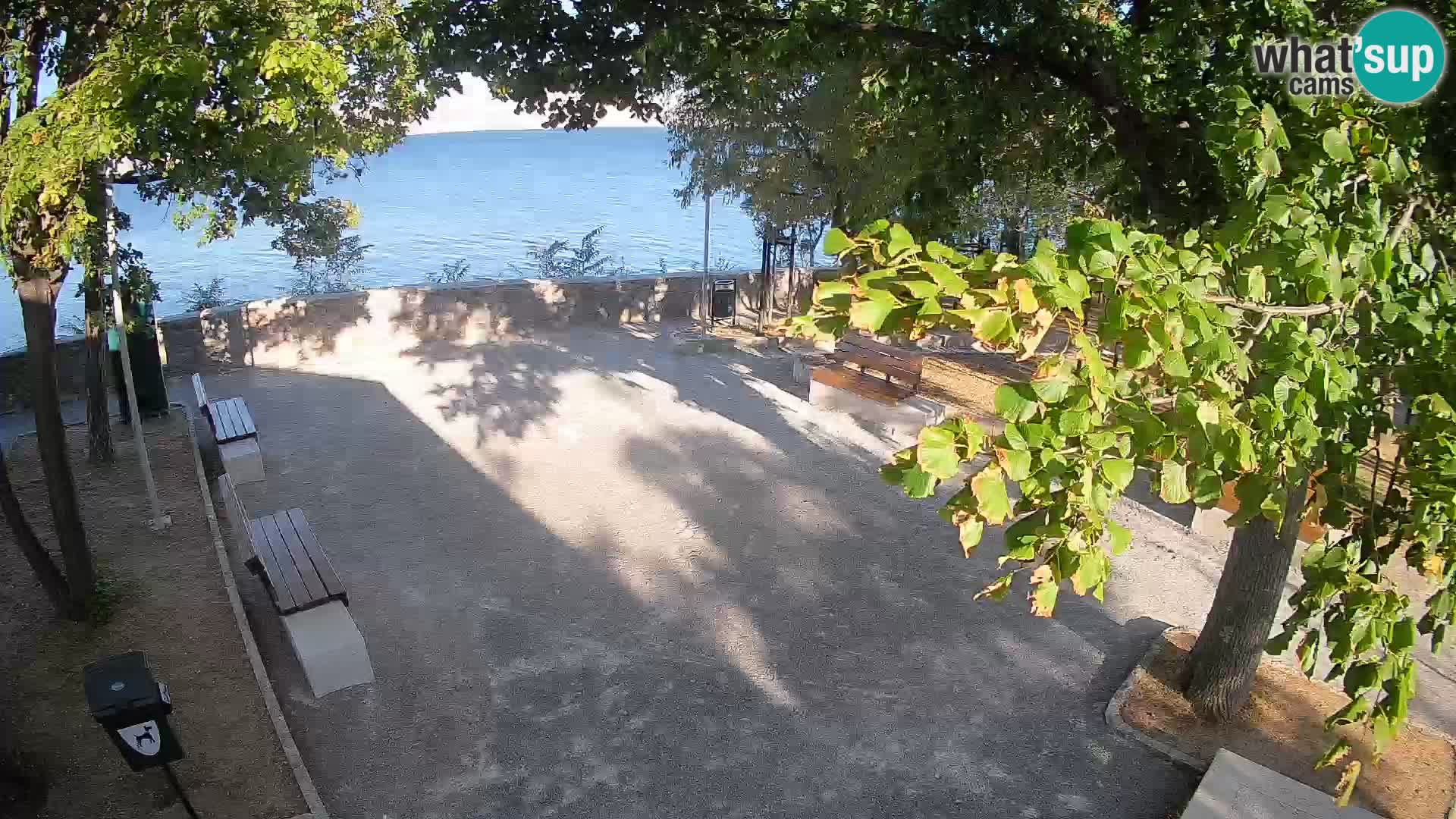 Senj Live Cam – Writers’ Park and the Velebit Channel