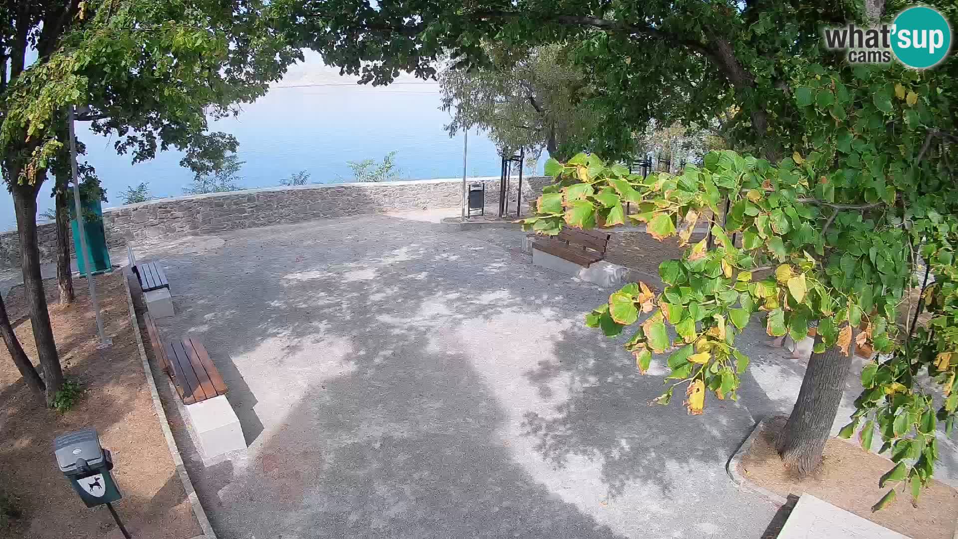 Senj Live Cam – Writers’ Park and the Velebit Channel