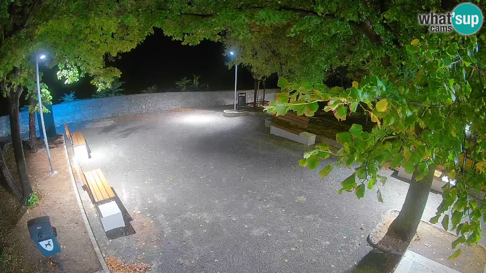 Webcam Senj en direct – Parc des Écrivains et canal du Velebit