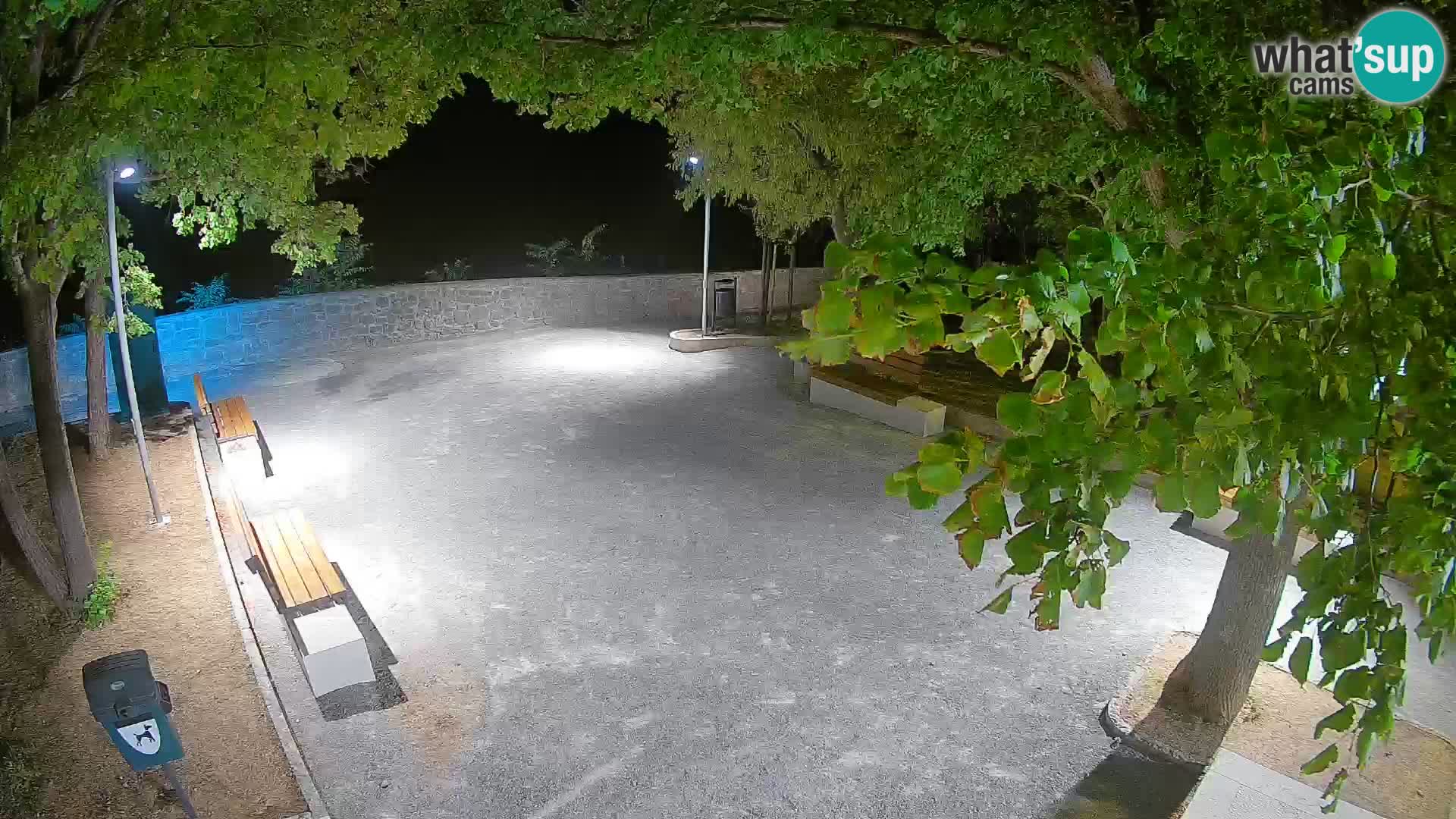 Senj Live Cam – Writers’ Park and the Velebit Channel