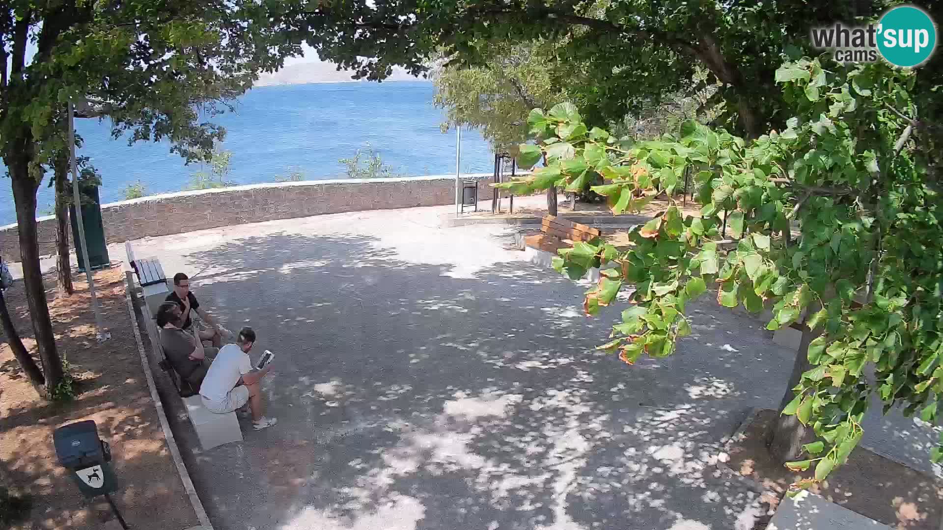 Senj Live Webcam – Schriftstellerpark und Velebit-Kanal