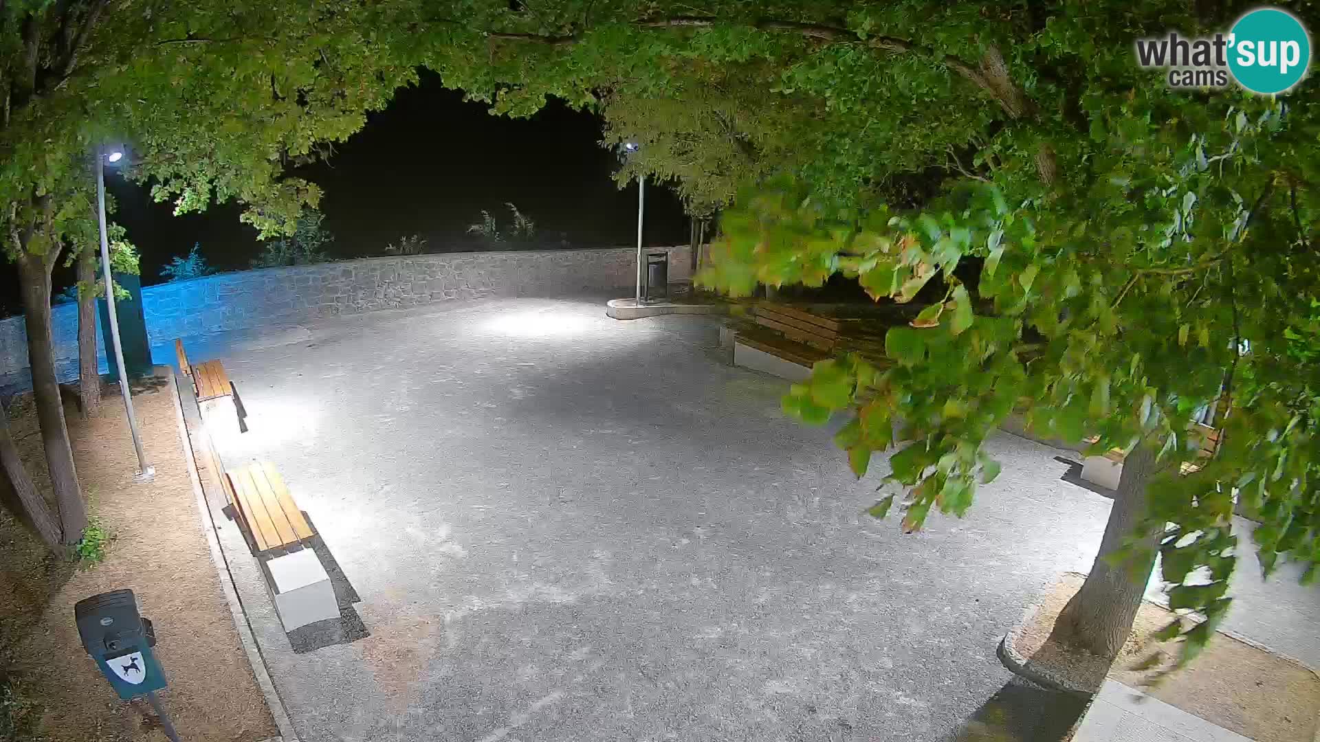 Senj Live Webcam – Schriftstellerpark und Velebit-Kanal