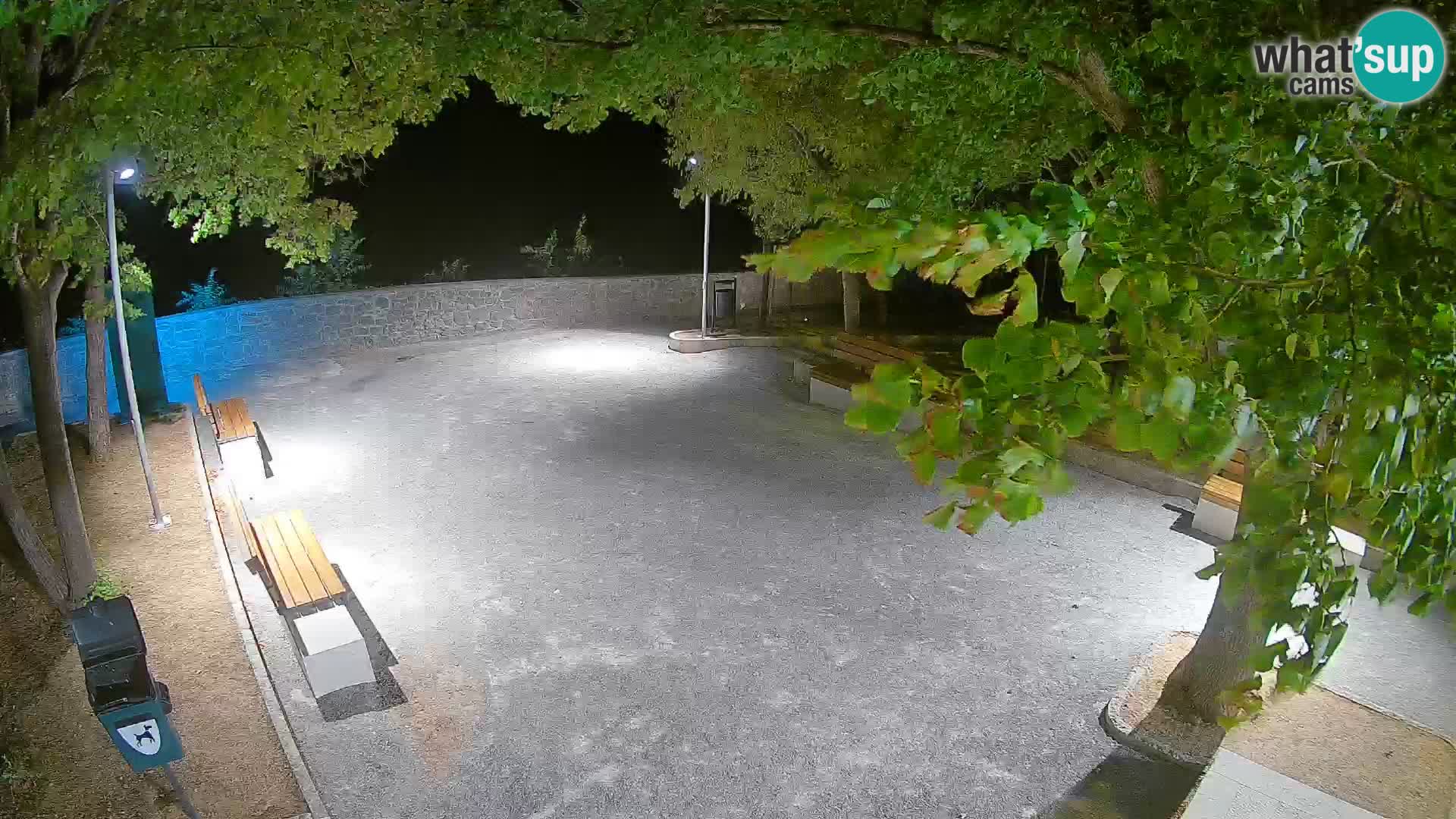 Senj Live Cam – Writers’ Park and the Velebit Channel