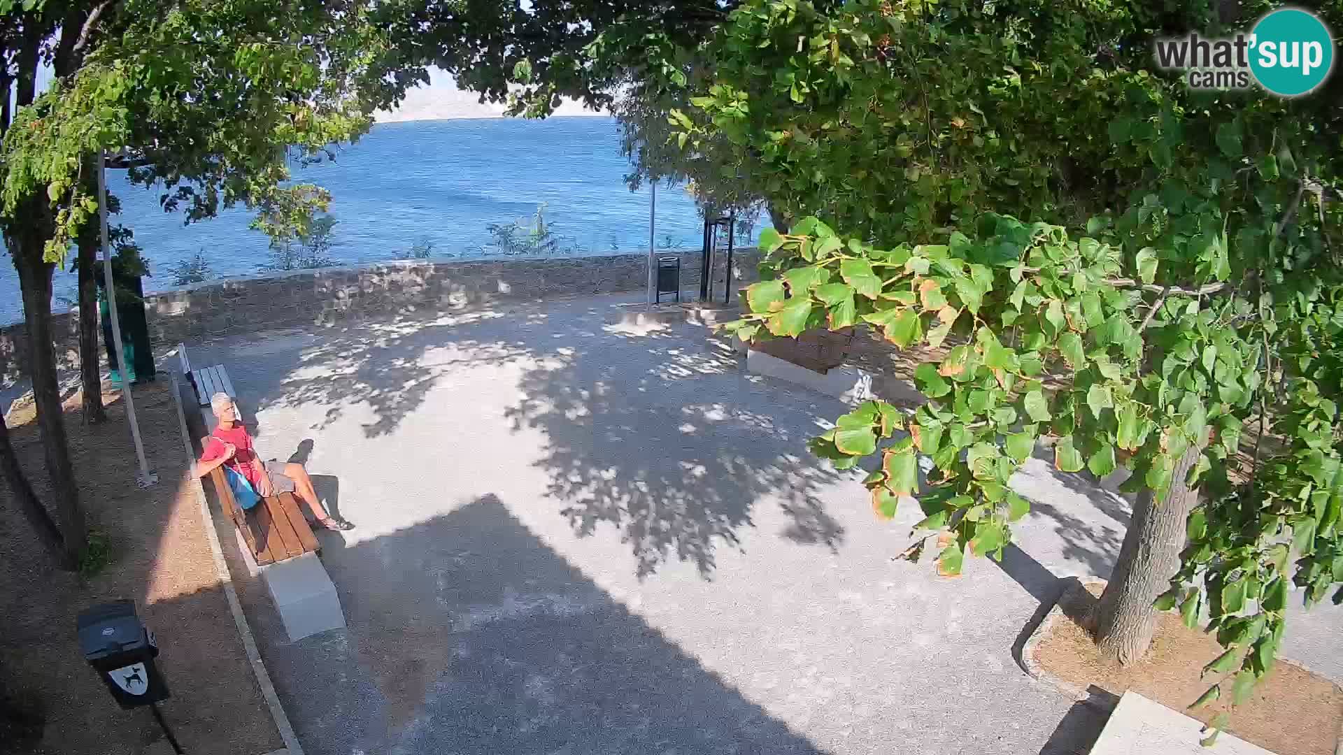 Senj Live Cam – Writers’ Park and the Velebit Channel