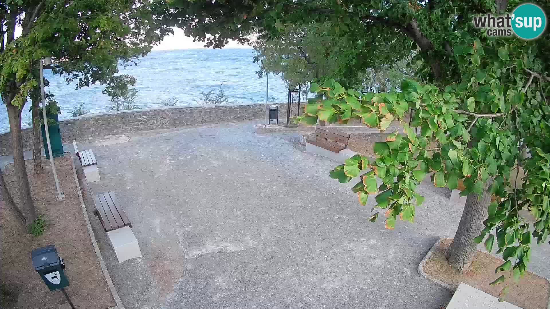 Senj Live Cam – Writers’ Park and the Velebit Channel