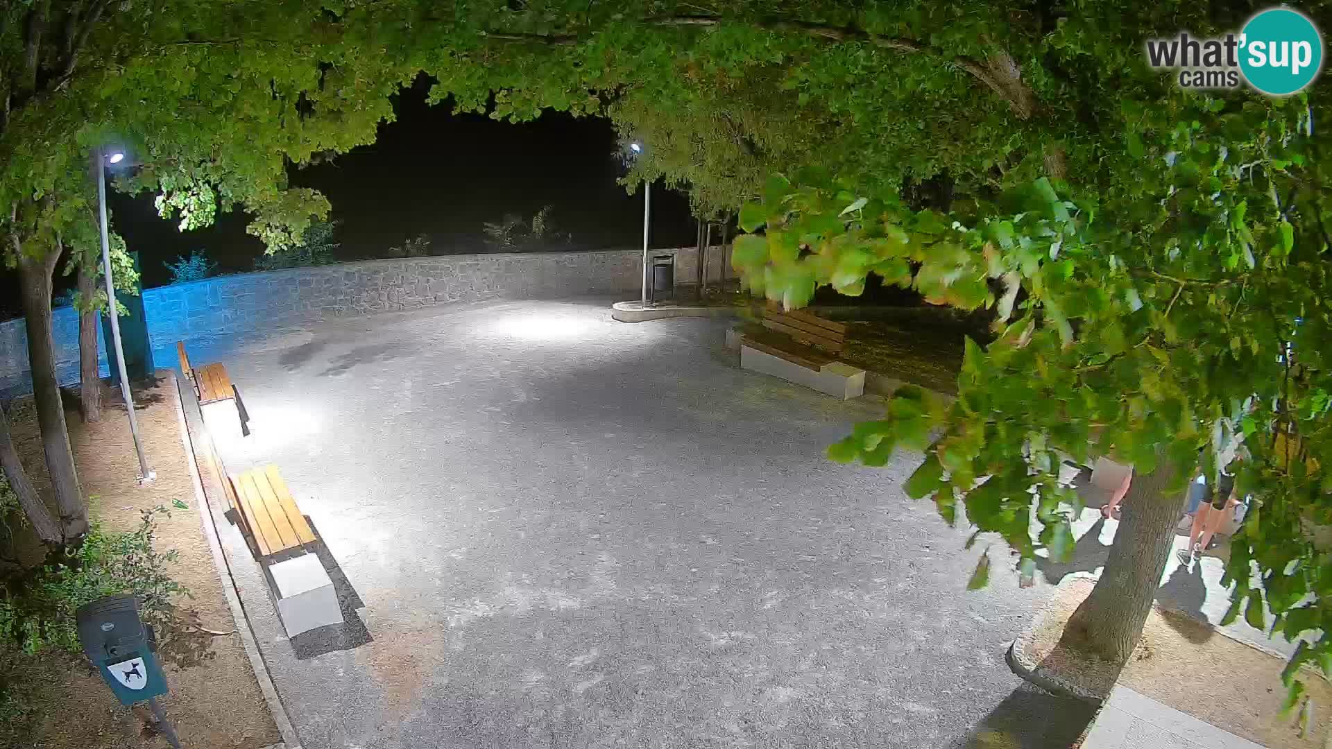 Senj Live Cam – Writers’ Park and the Velebit Channel
