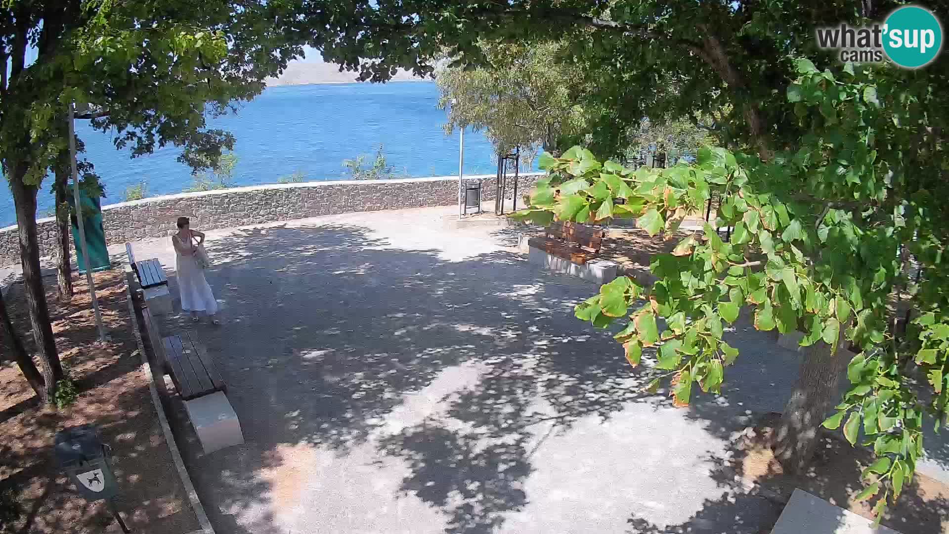 Senj Live Cam – Writers’ Park and the Velebit Channel
