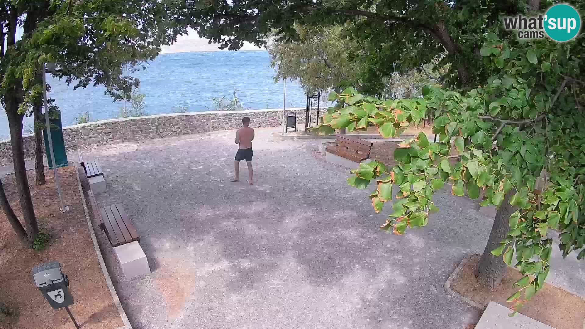 Senj Live Cam – Writers’ Park and the Velebit Channel