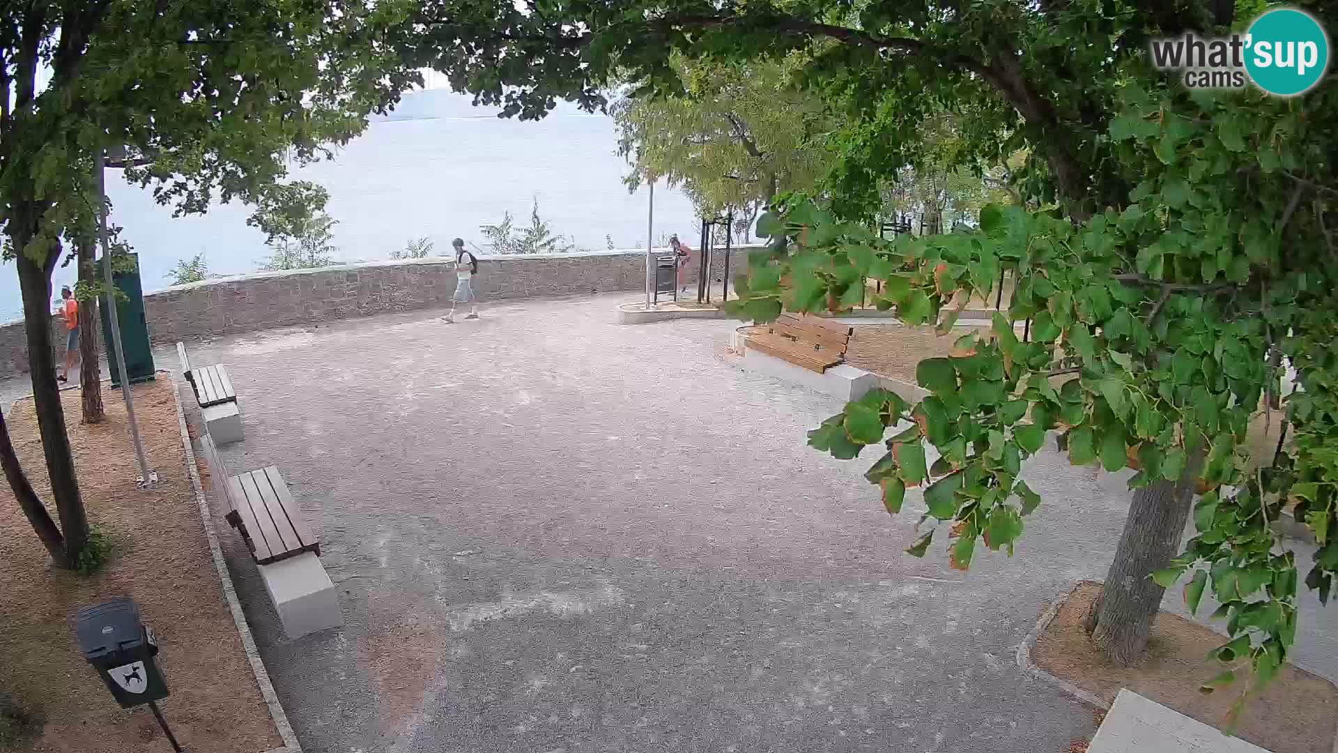Senj Live Cam – Writers’ Park and the Velebit Channel