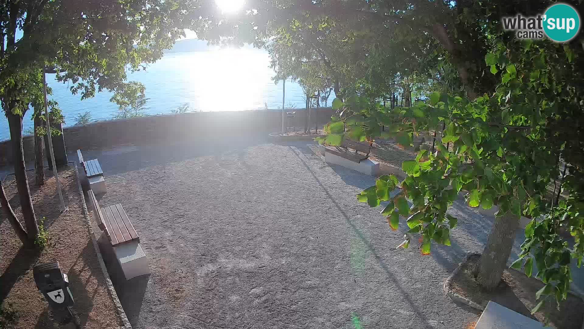 Senj Live Cam – Writers’ Park and the Velebit Channel