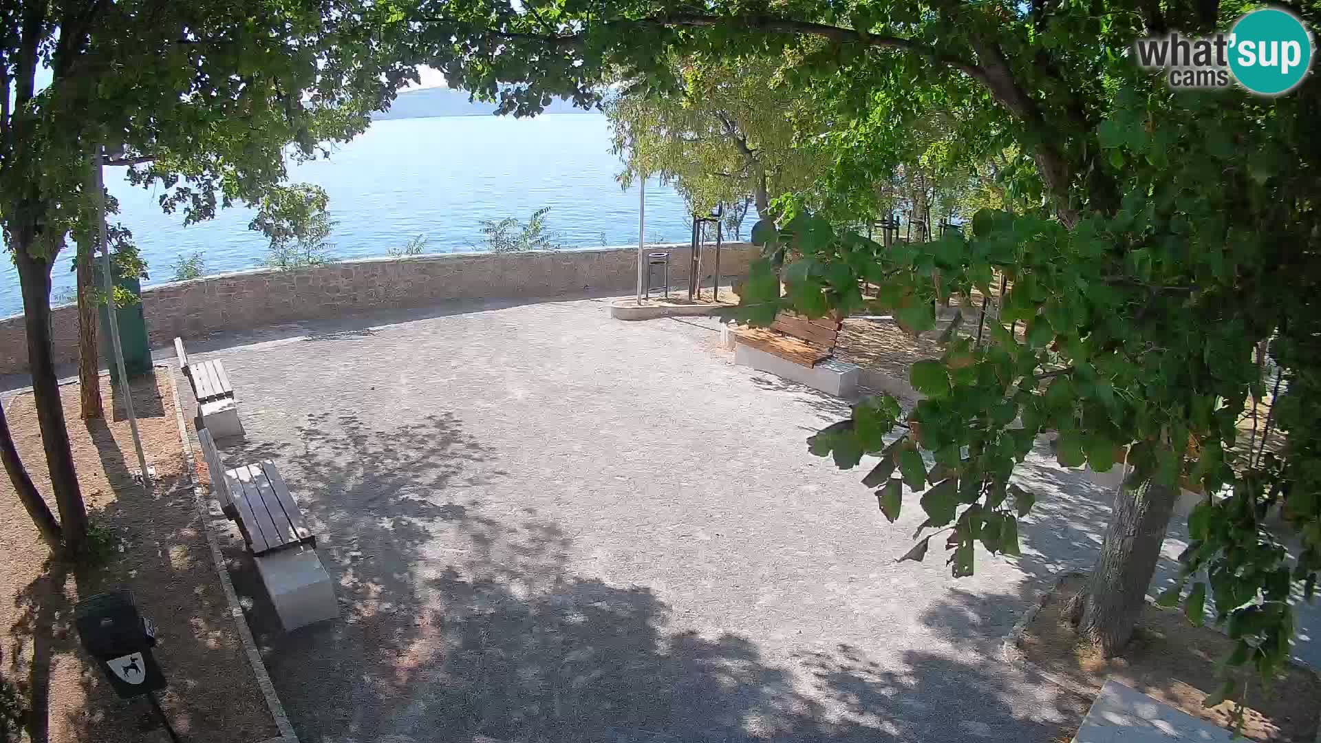 Senj Live Cam – Writers’ Park and the Velebit Channel