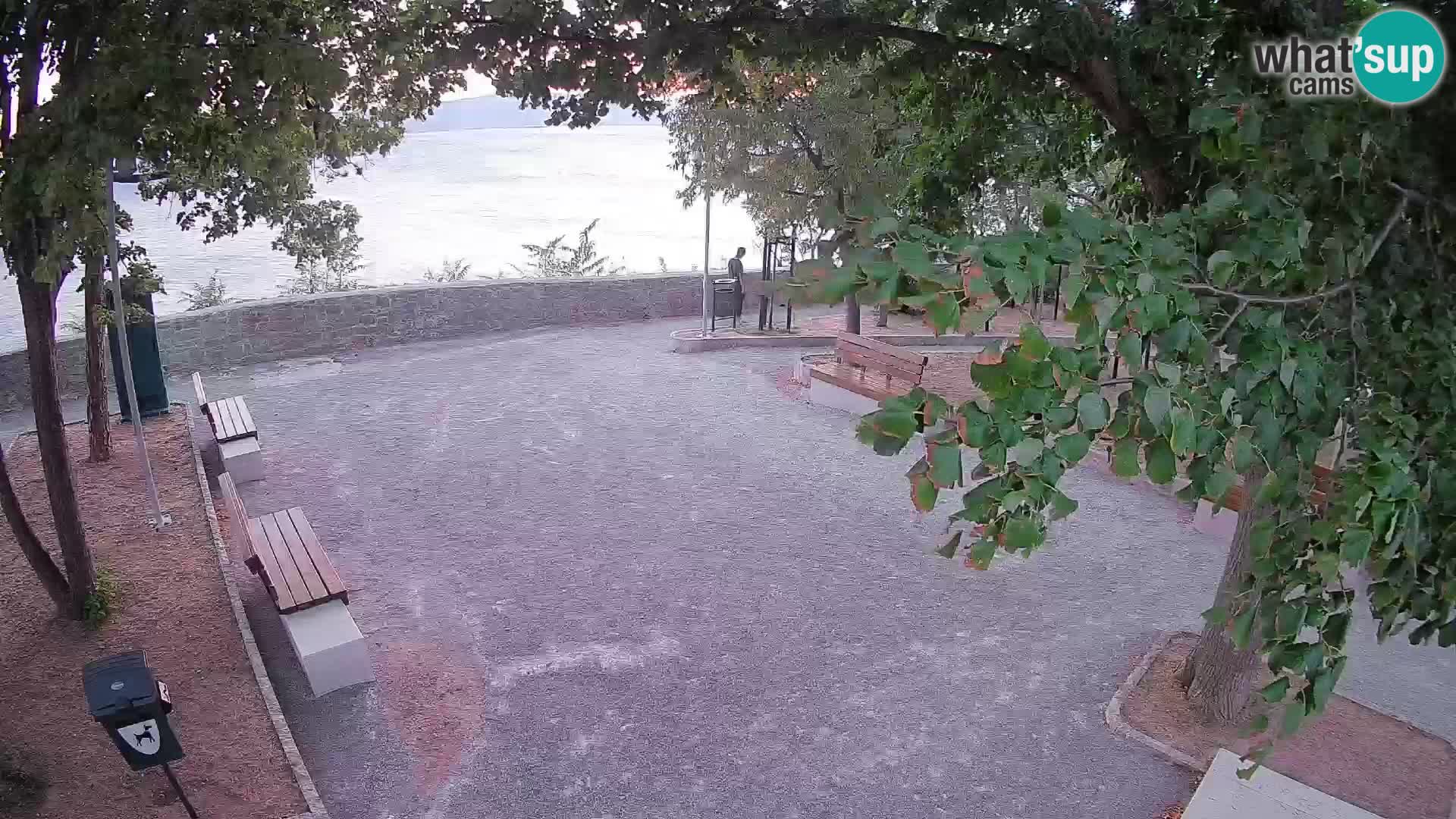 Senj Live Cam – Writers’ Park and the Velebit Channel