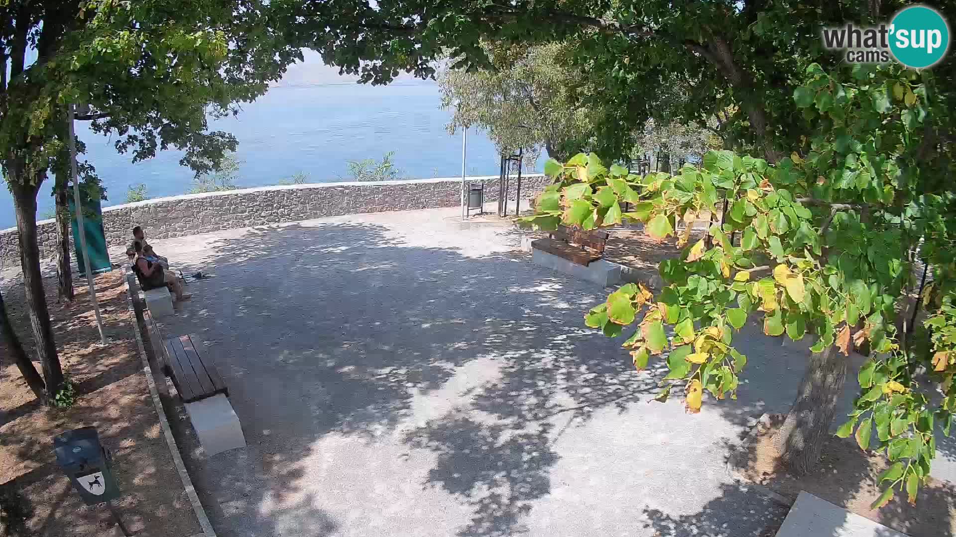 Senj Live Cam – Writers’ Park and the Velebit Channel