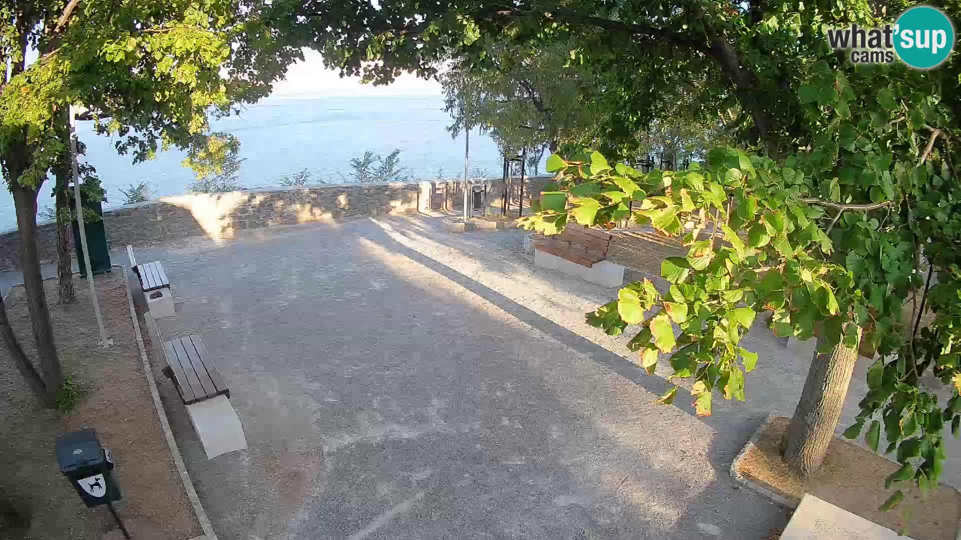 Senj Live Cam – Writers’ Park and the Velebit Channel
