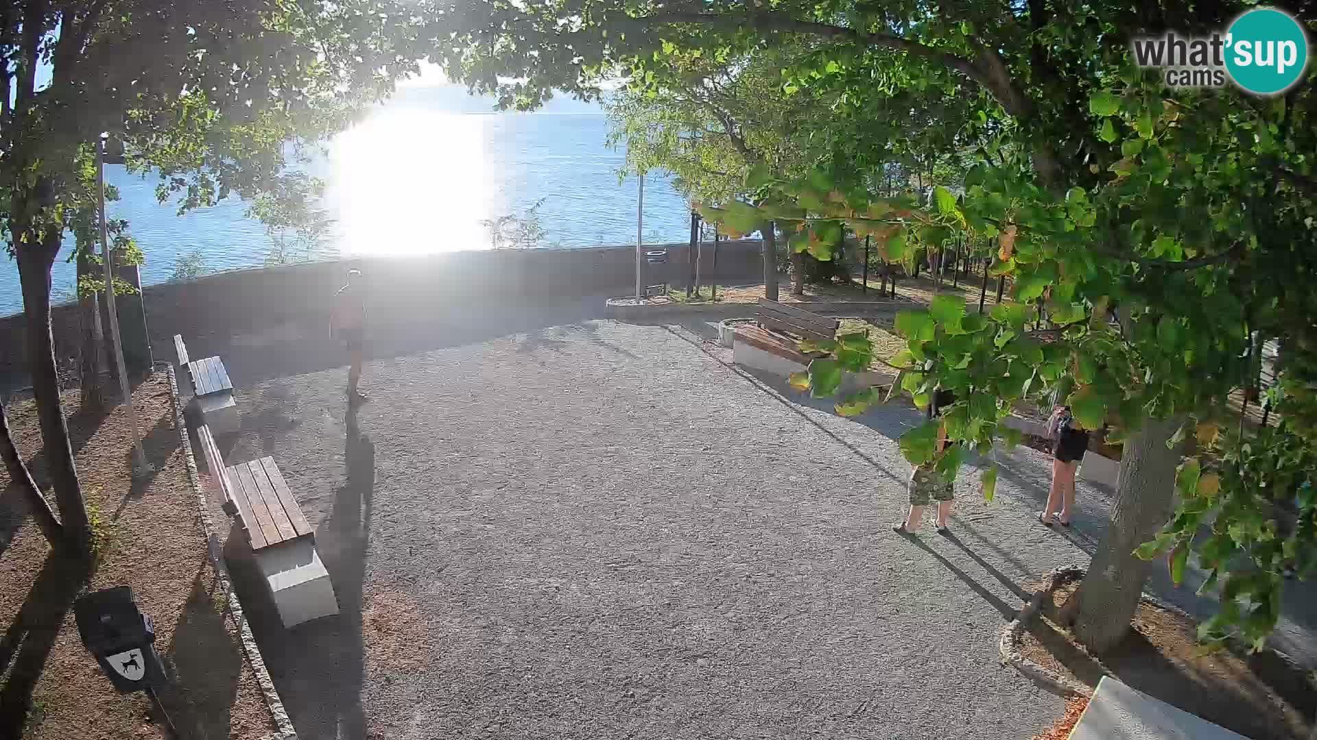 Senj Live Cam – Writers’ Park and the Velebit Channel