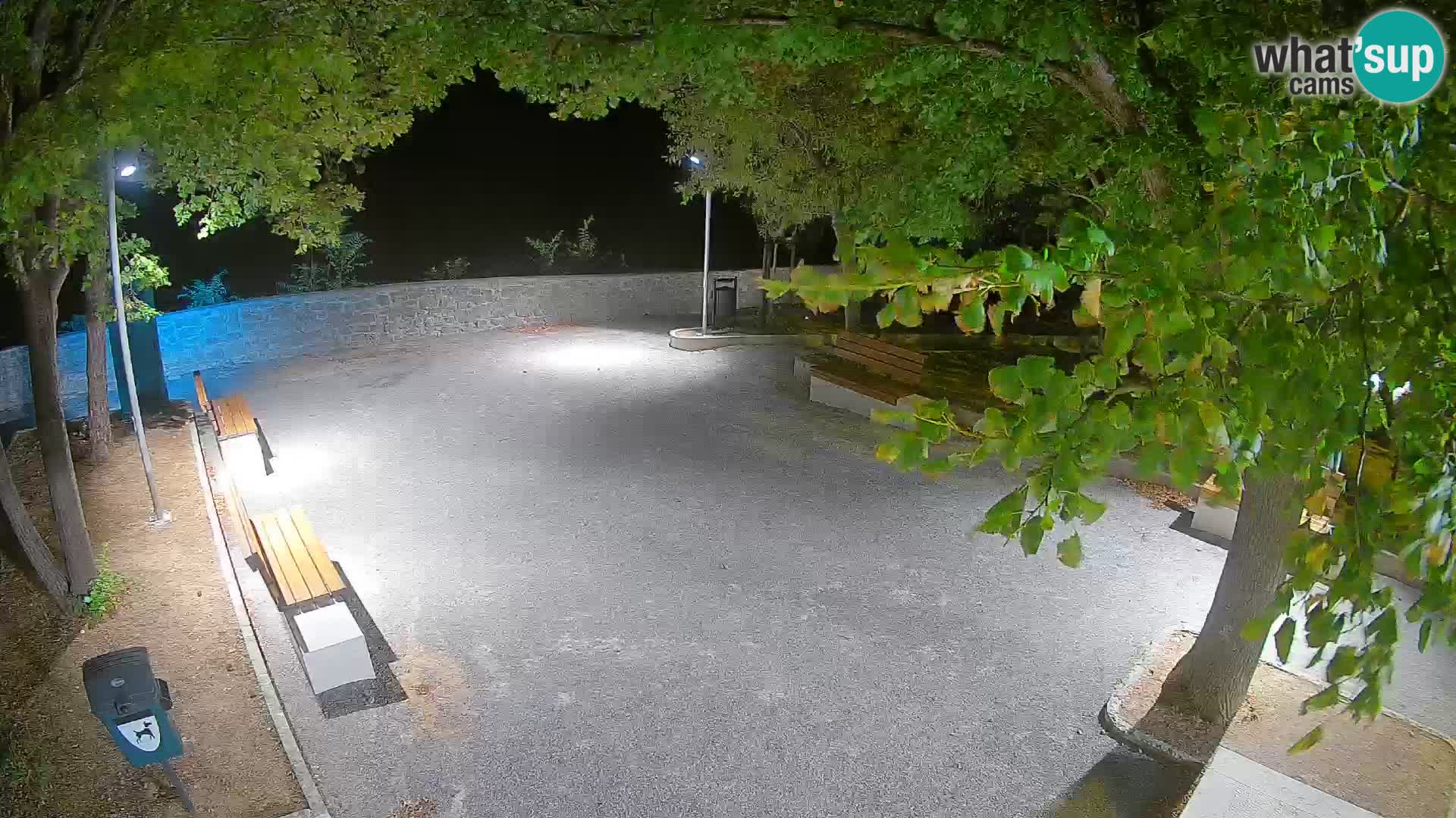 Senj Live Cam – Writers’ Park and the Velebit Channel