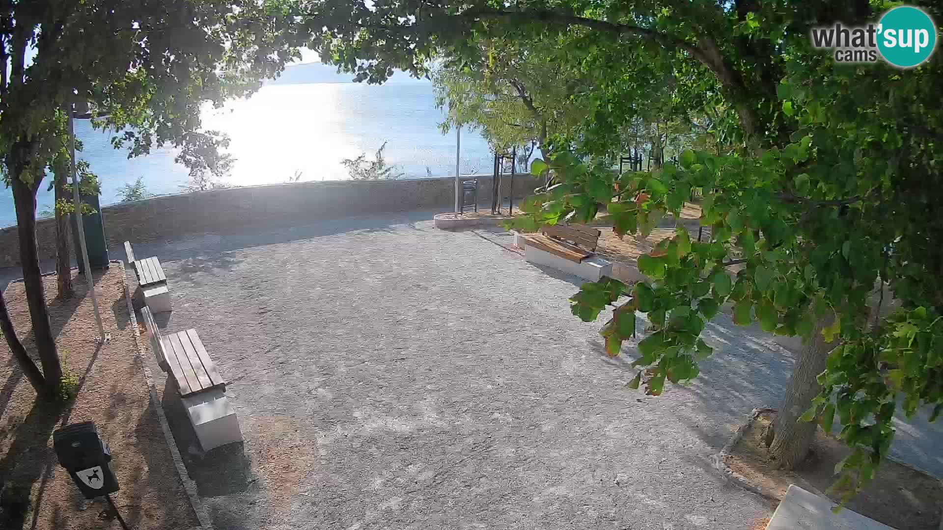 Senj Live Cam – Writers’ Park and the Velebit Channel
