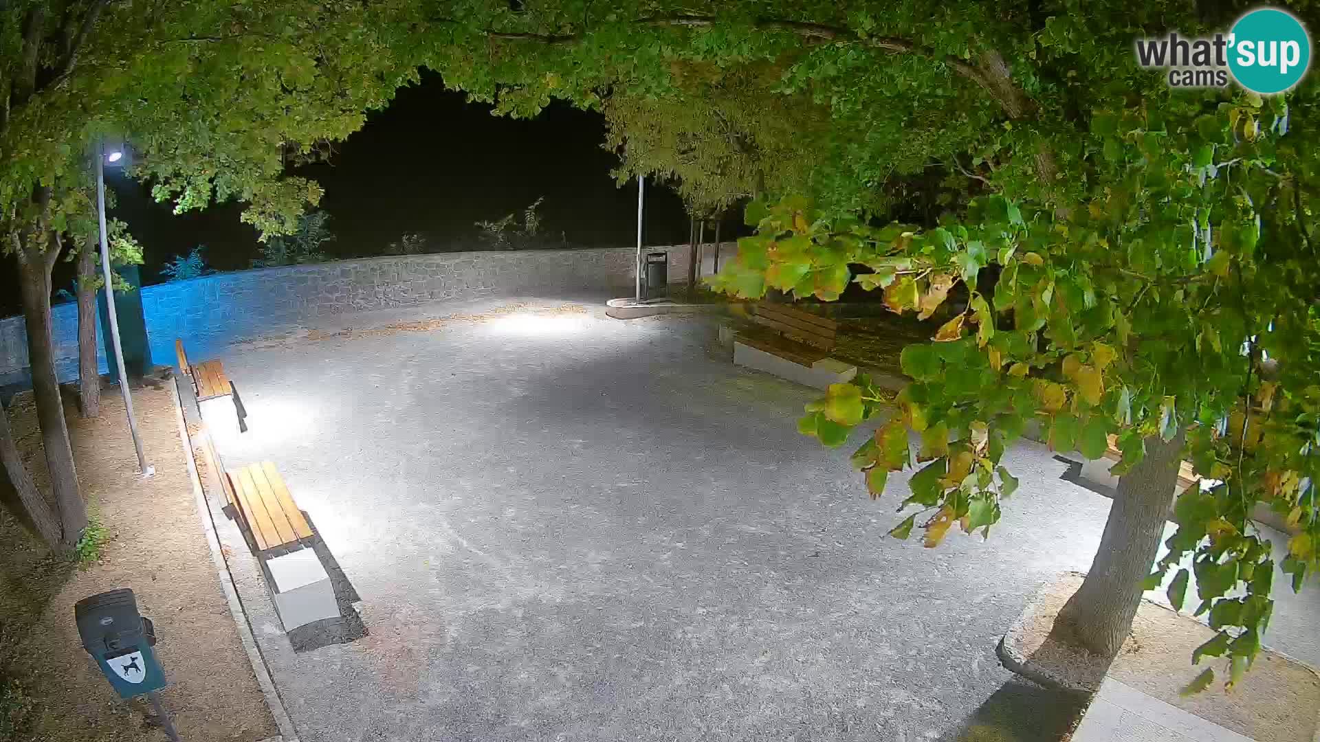 Senj Live Cam – Writers’ Park and the Velebit Channel