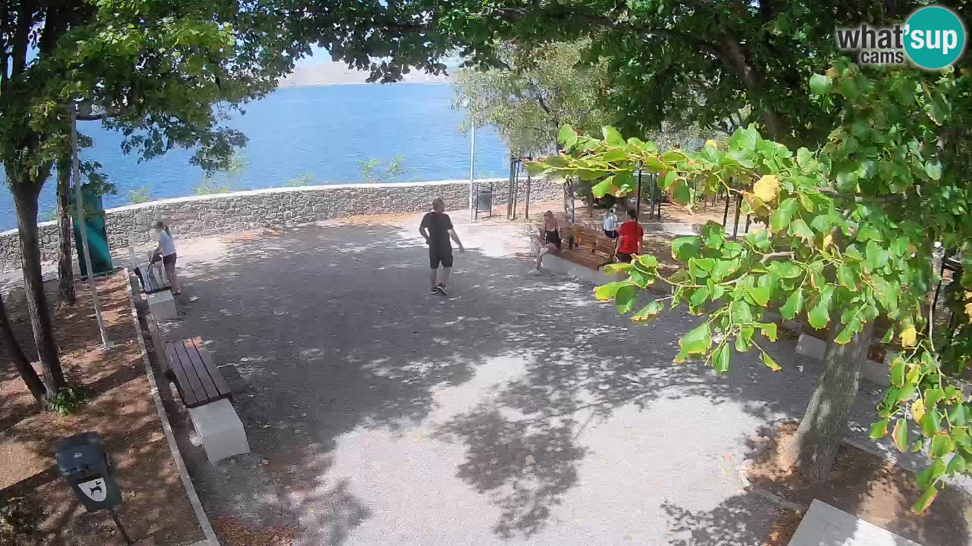 Senj Live Cam – Writers’ Park and the Velebit Channel