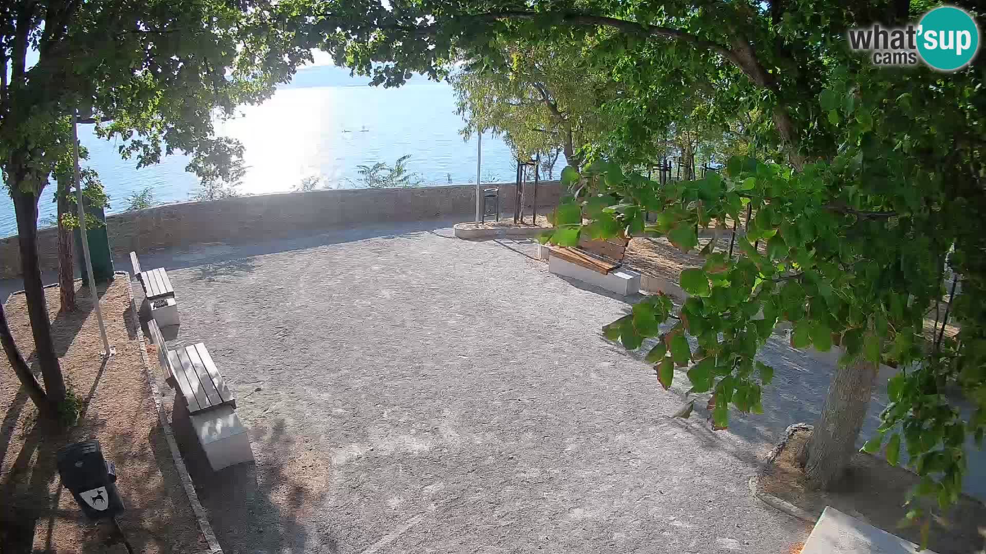 Senj Live Cam – Writers’ Park and the Velebit Channel