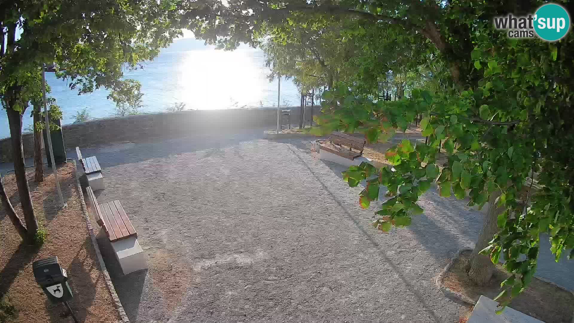 Senj Live Cam – Writers’ Park and the Velebit Channel