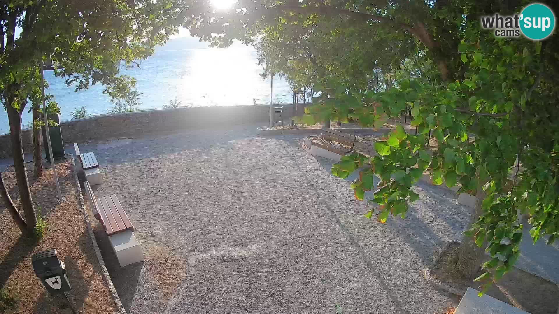 Senj Live Cam – Writers’ Park and the Velebit Channel
