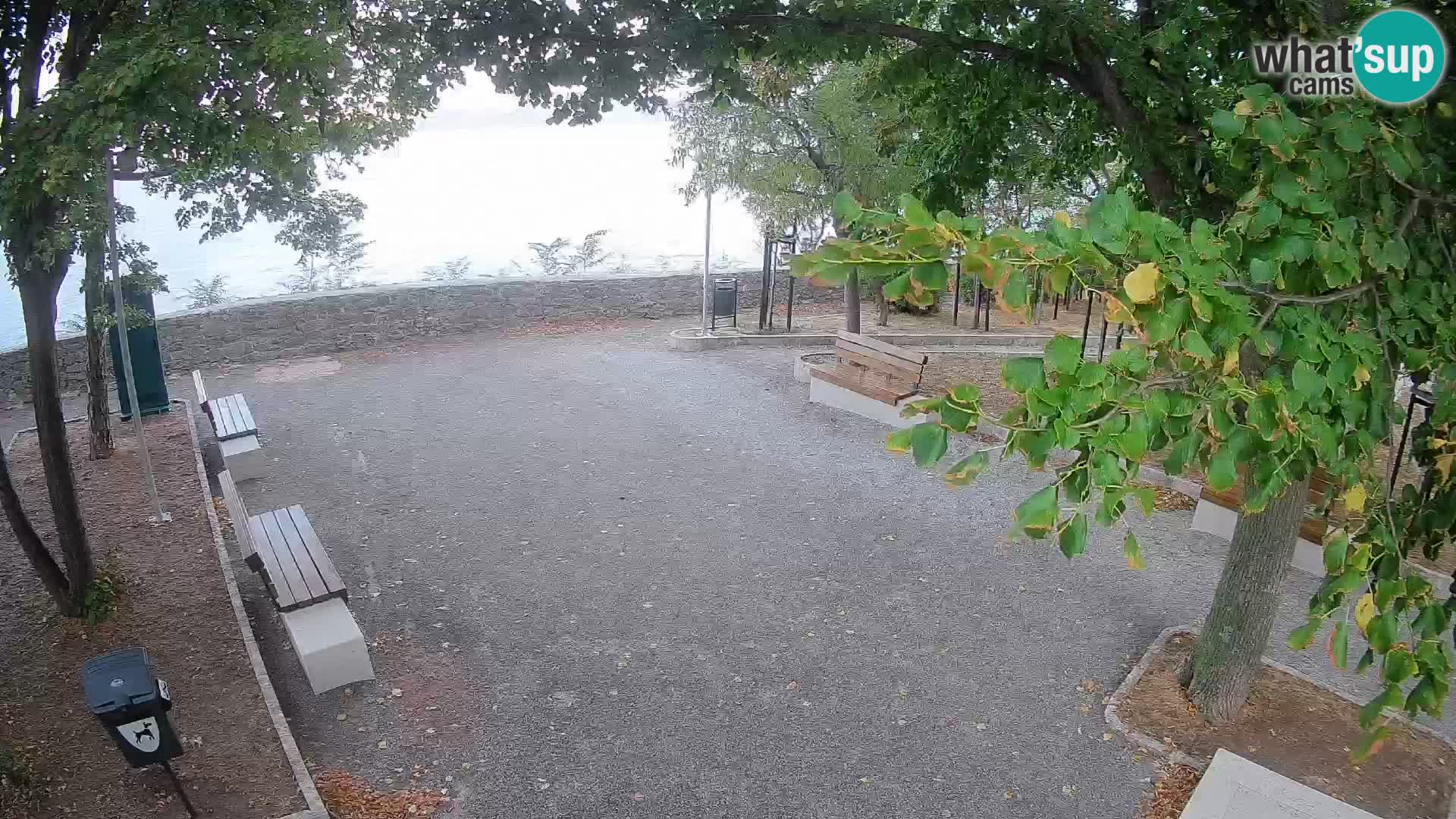 Senj Live Cam – Writers’ Park and the Velebit Channel