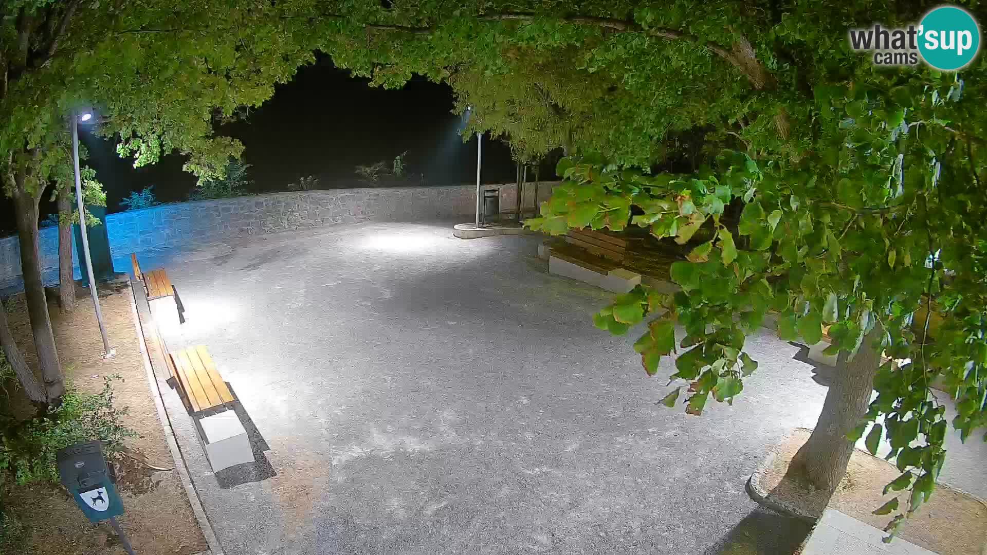 Senj Live Cam – Writers’ Park and the Velebit Channel
