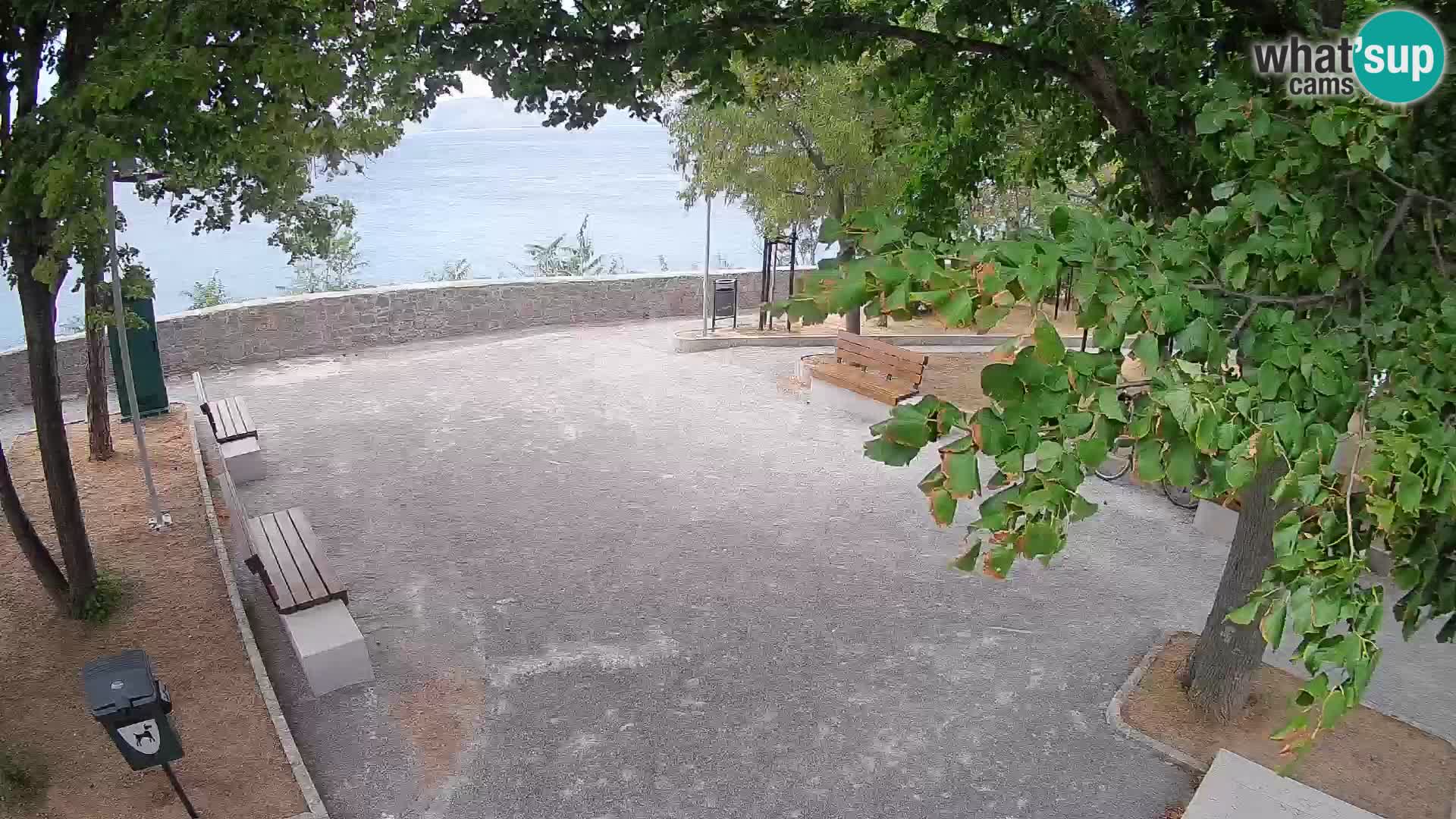 Senj Live Cam – Writers’ Park and the Velebit Channel