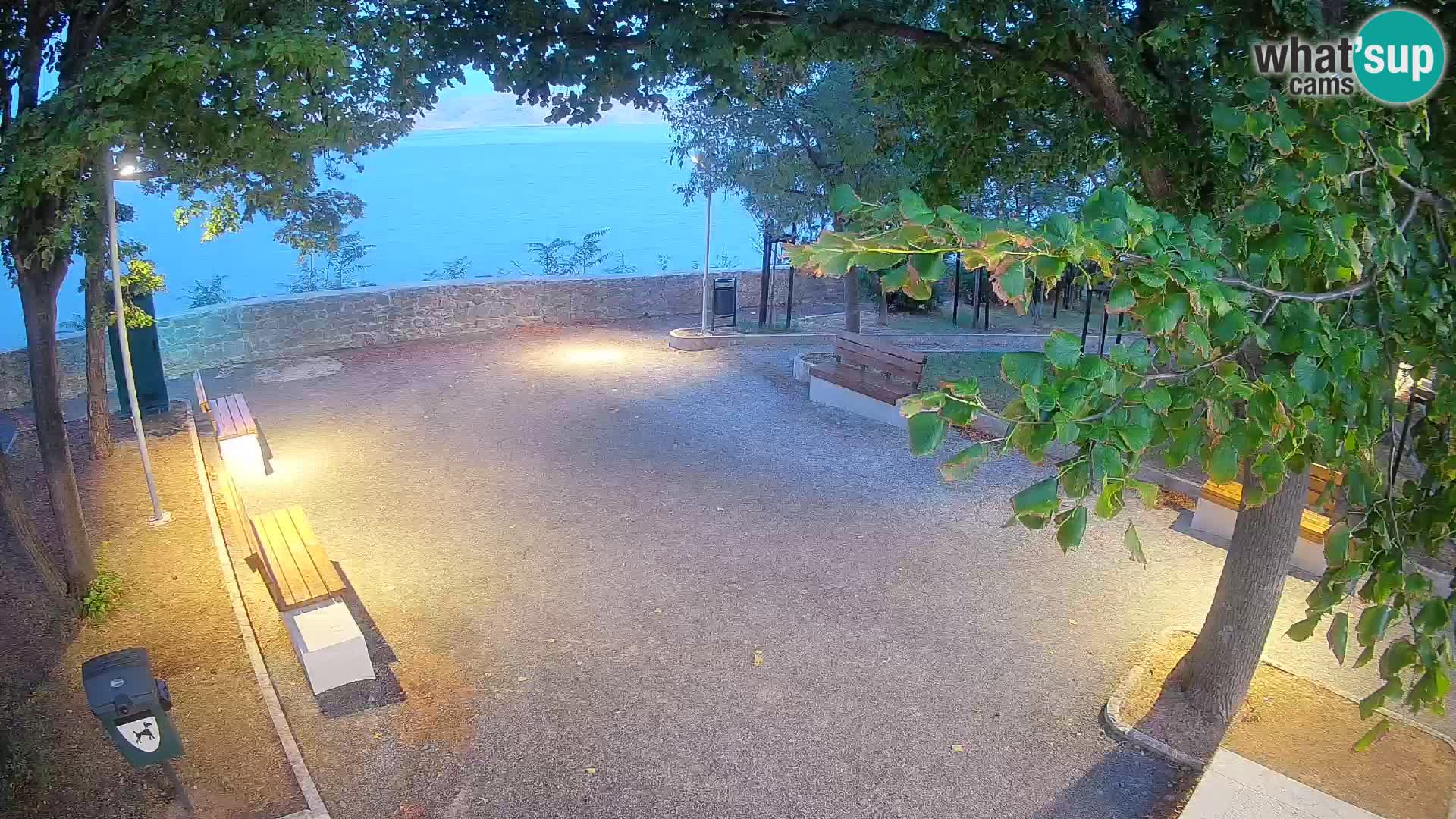 Senj Live Cam – Writers’ Park and the Velebit Channel