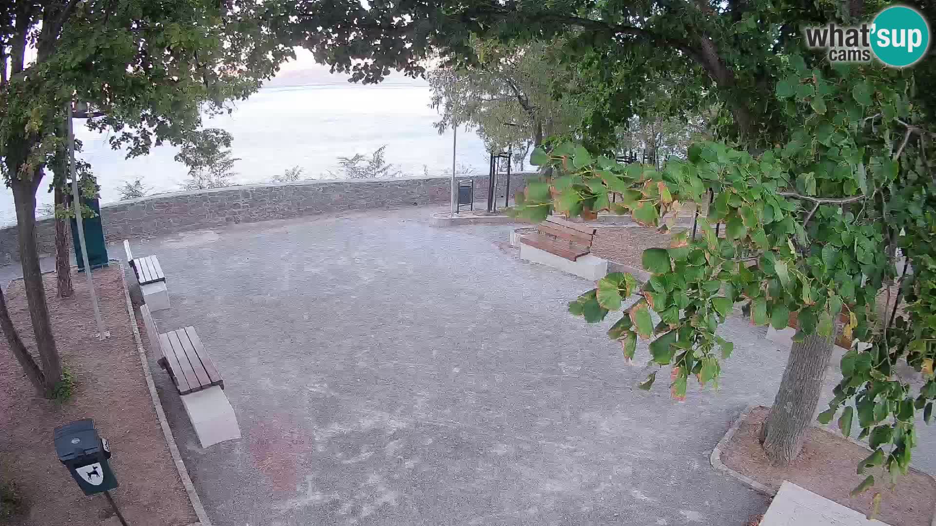 Senj Live Cam – Writers’ Park and the Velebit Channel