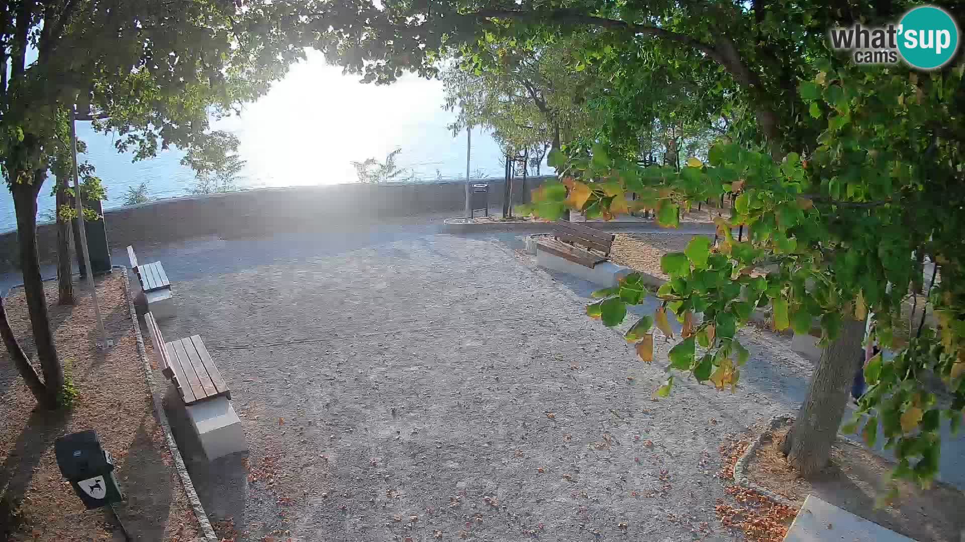 Senj Live Webcam – Schriftstellerpark und Velebit-Kanal