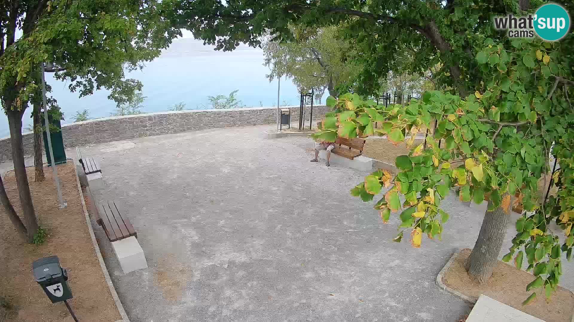 Senj Live Cam – Writers’ Park and the Velebit Channel