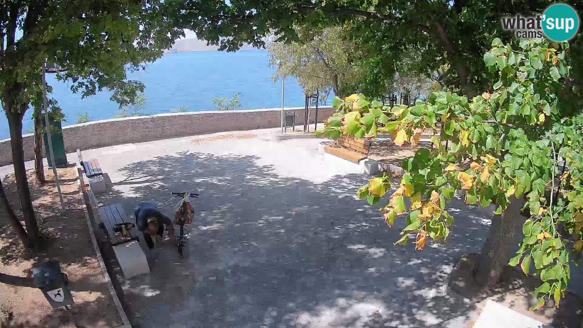 Senj Live Cam – Writers’ Park and the Velebit Channel