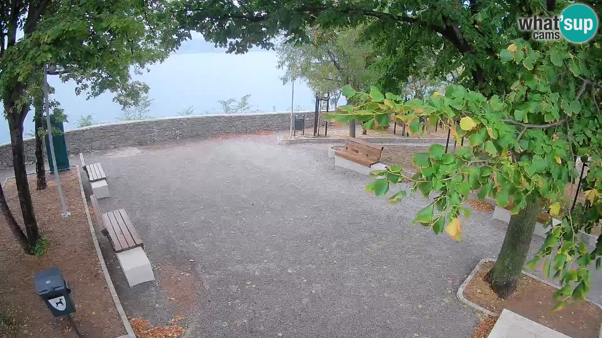 Senj Live Cam – Writers’ Park and the Velebit Channel