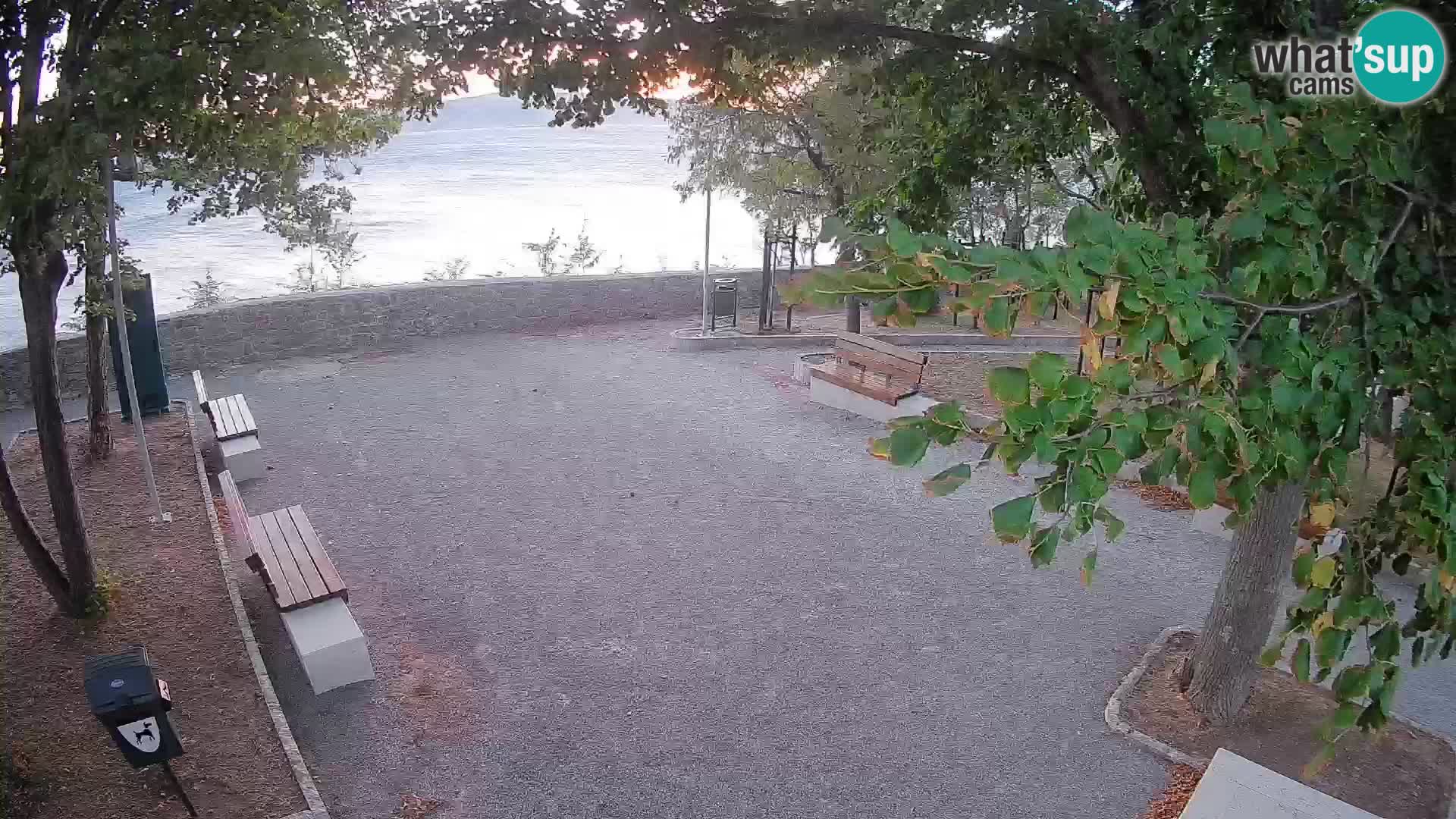 Senj Live Cam – Writers’ Park and the Velebit Channel