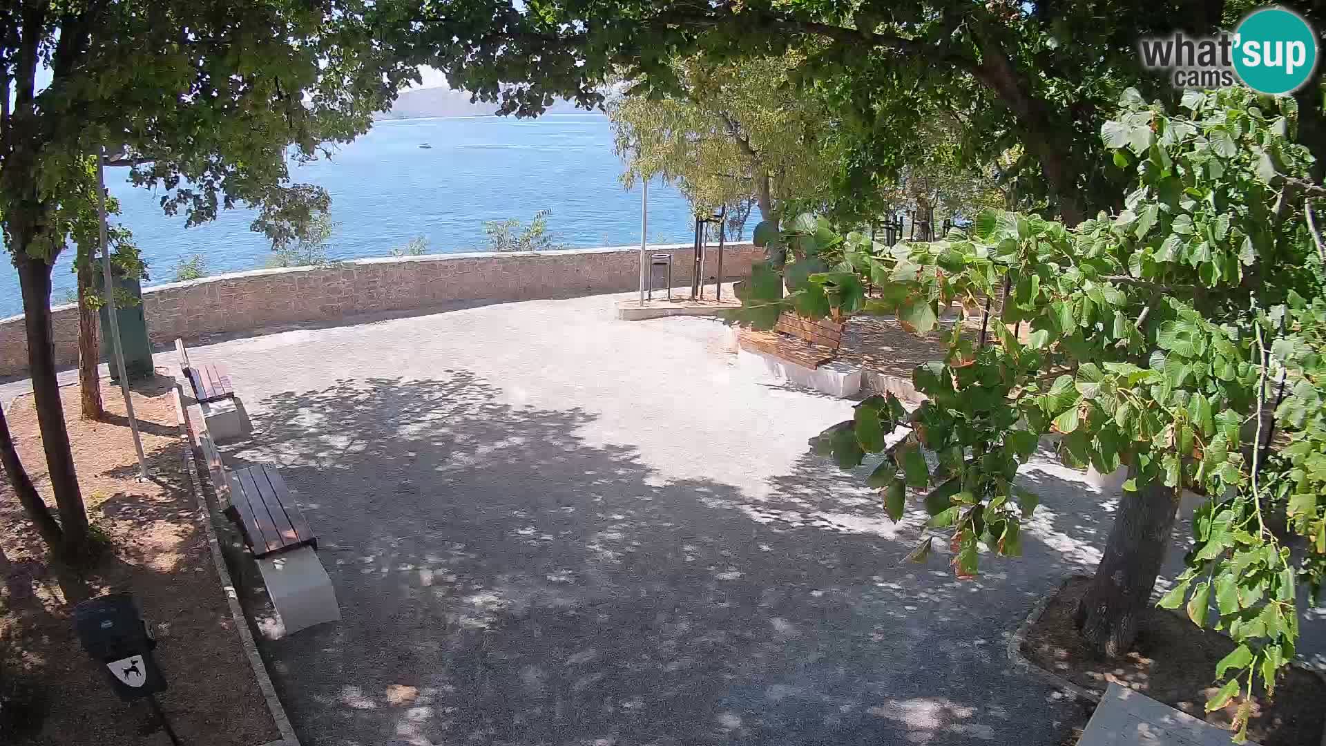 Senj Live Cam – Writers’ Park and the Velebit Channel