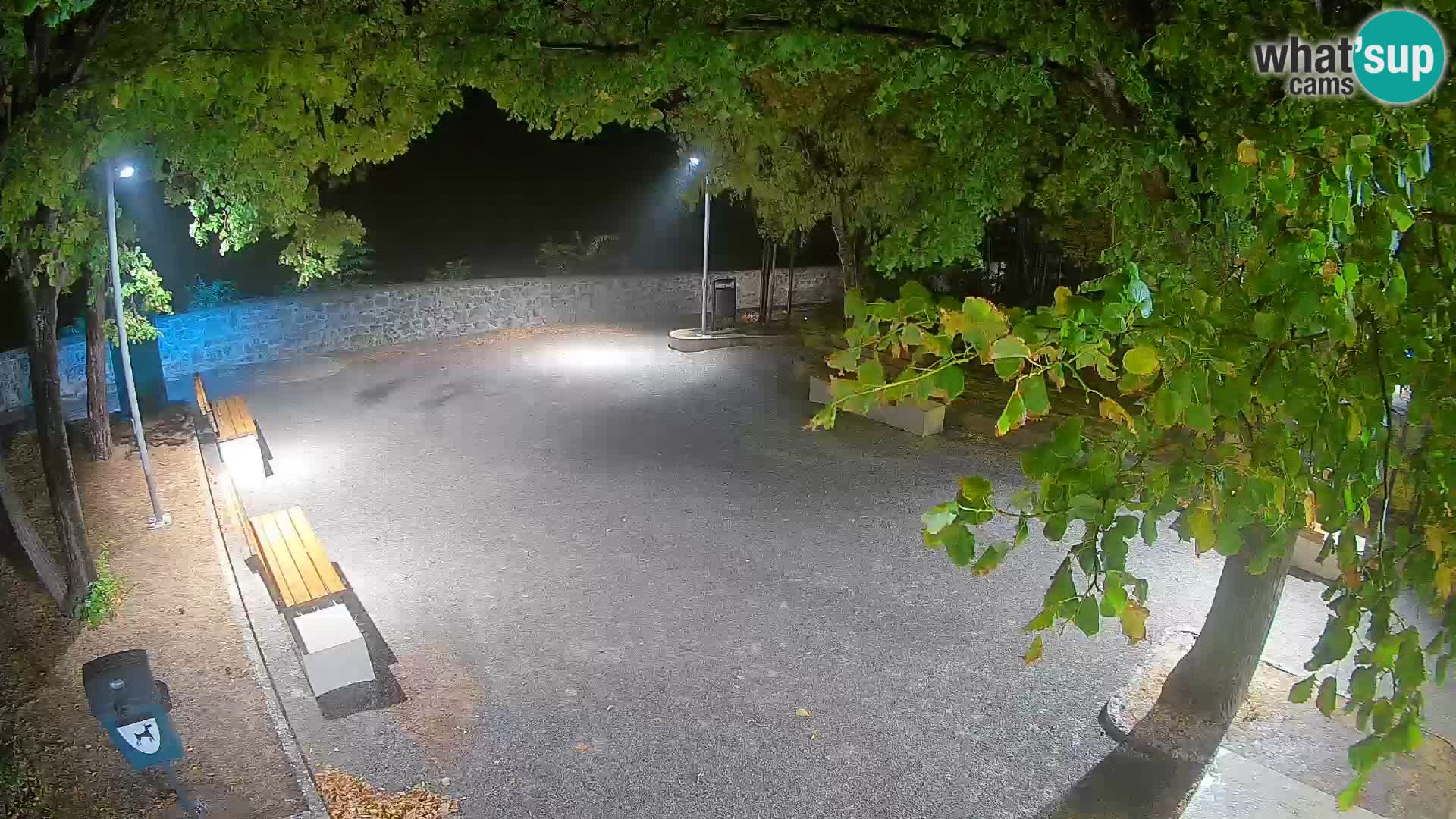 Senj Live Webcam – Schriftstellerpark und Velebit-Kanal