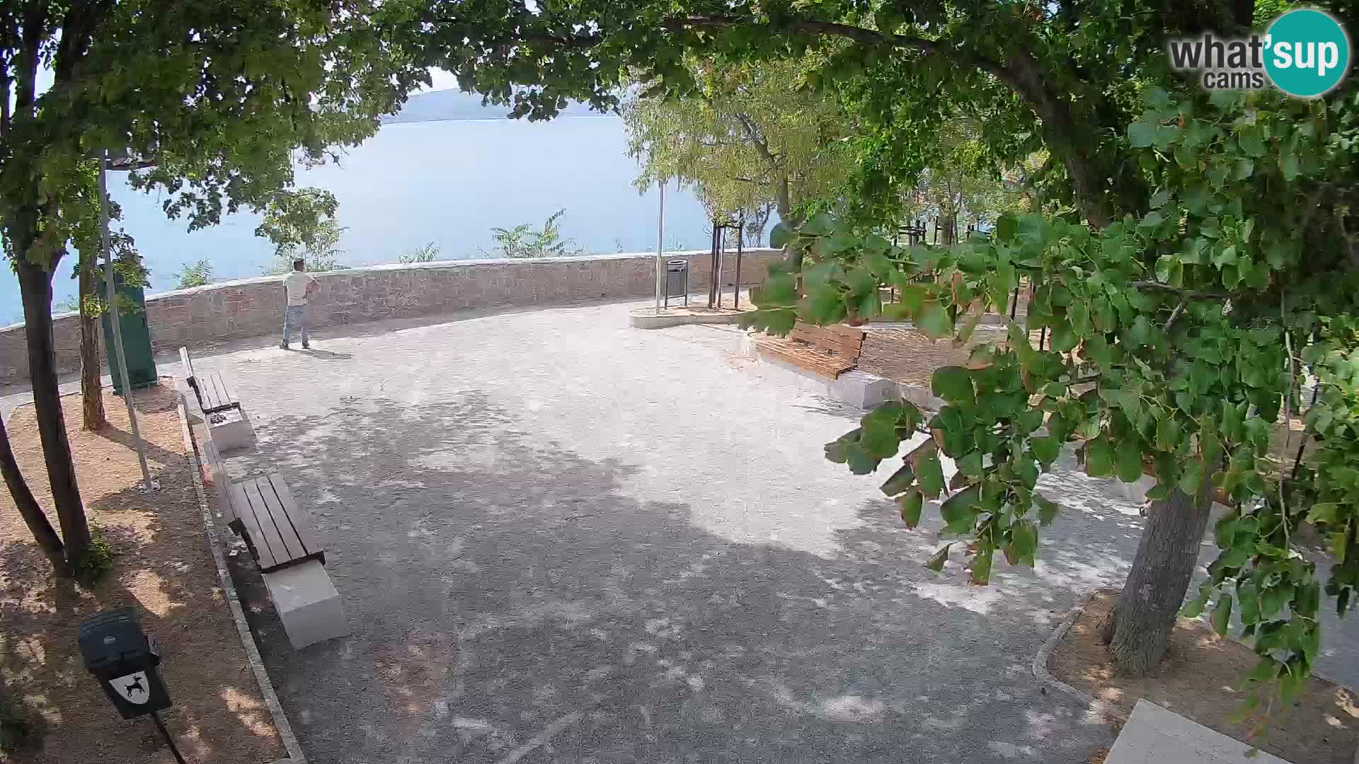 Senj Live Cam – Writers’ Park and the Velebit Channel