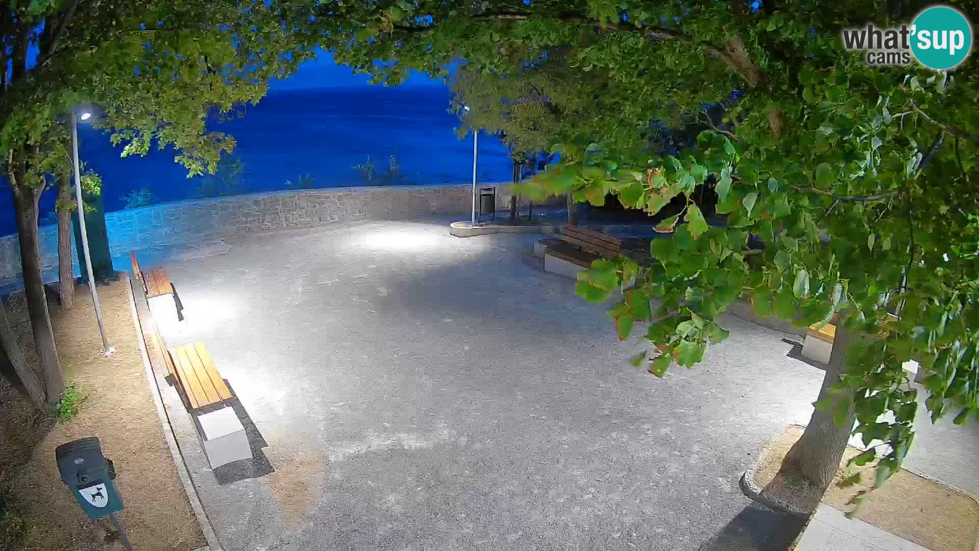 Senj Live Cam – Writers’ Park and the Velebit Channel