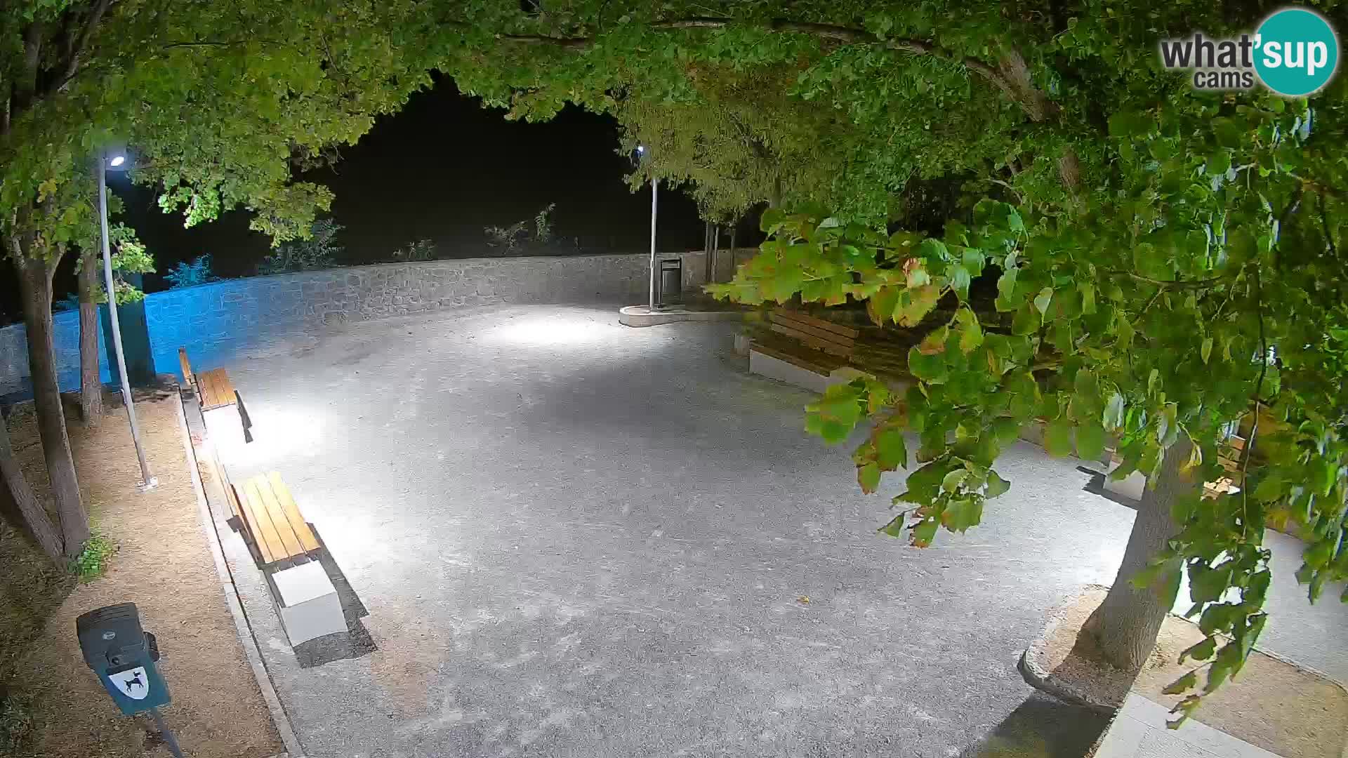 Senj Live Cam – Writers’ Park and the Velebit Channel