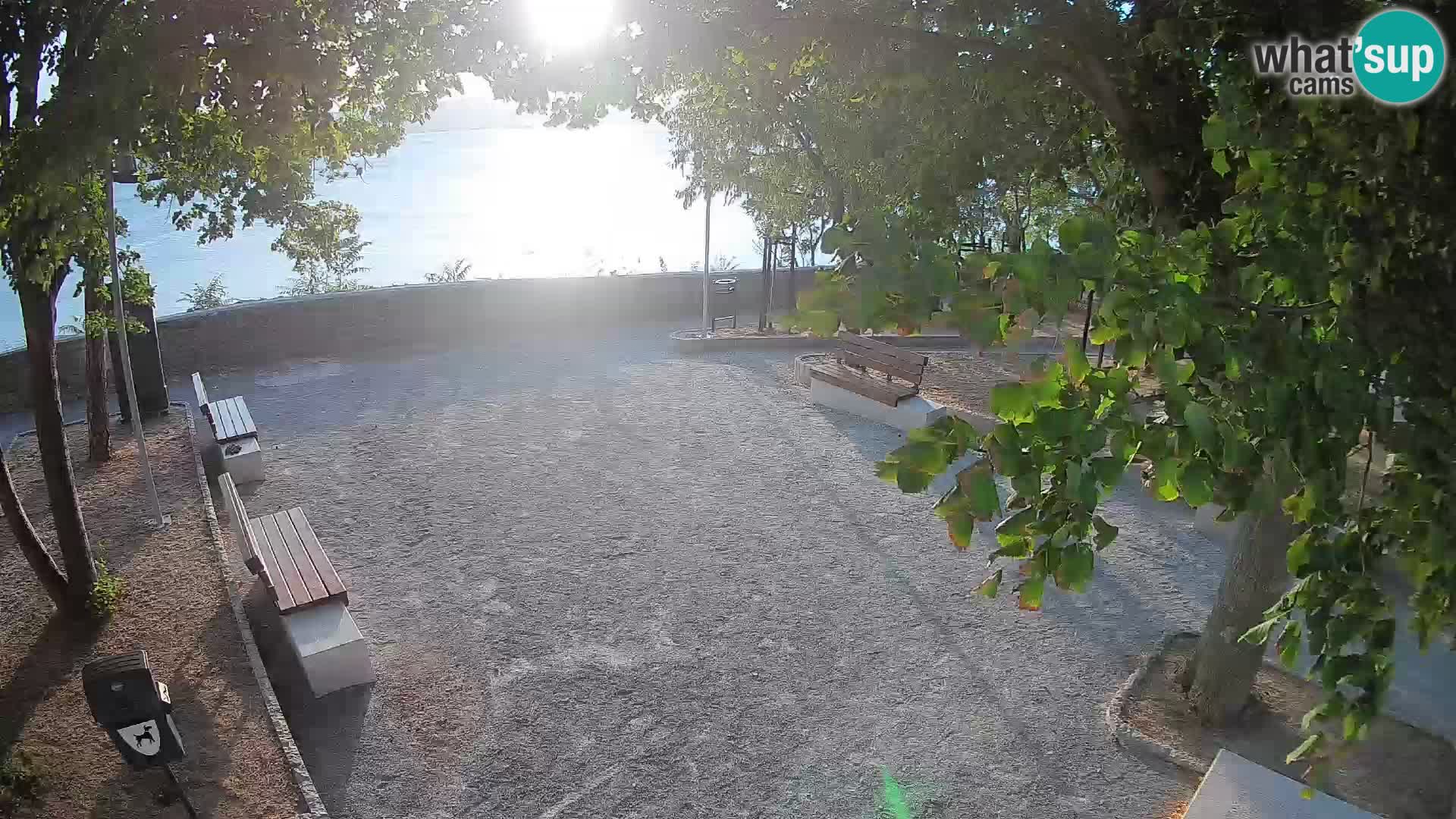 Senj Live Cam – Writers’ Park and the Velebit Channel
